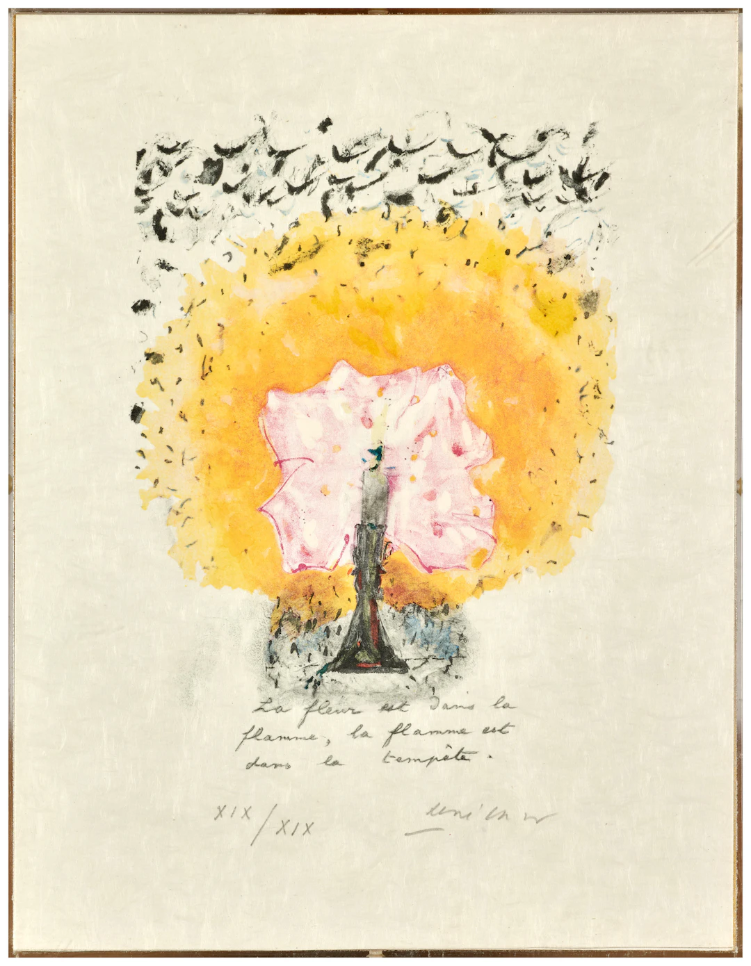 René CHAR La fleur est dans la flamme - 1987