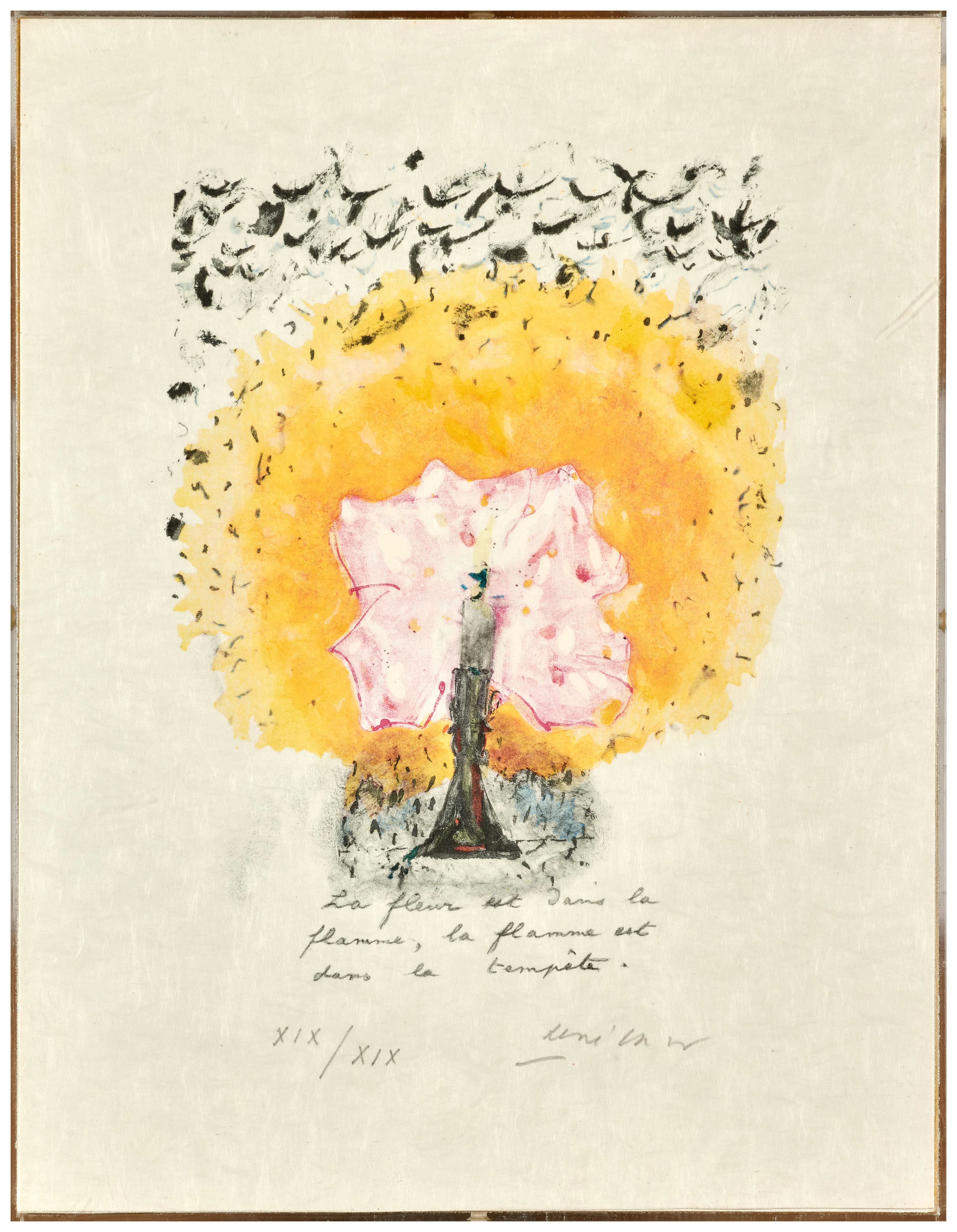 René CHAR La fleur est dans la flamme - 1987