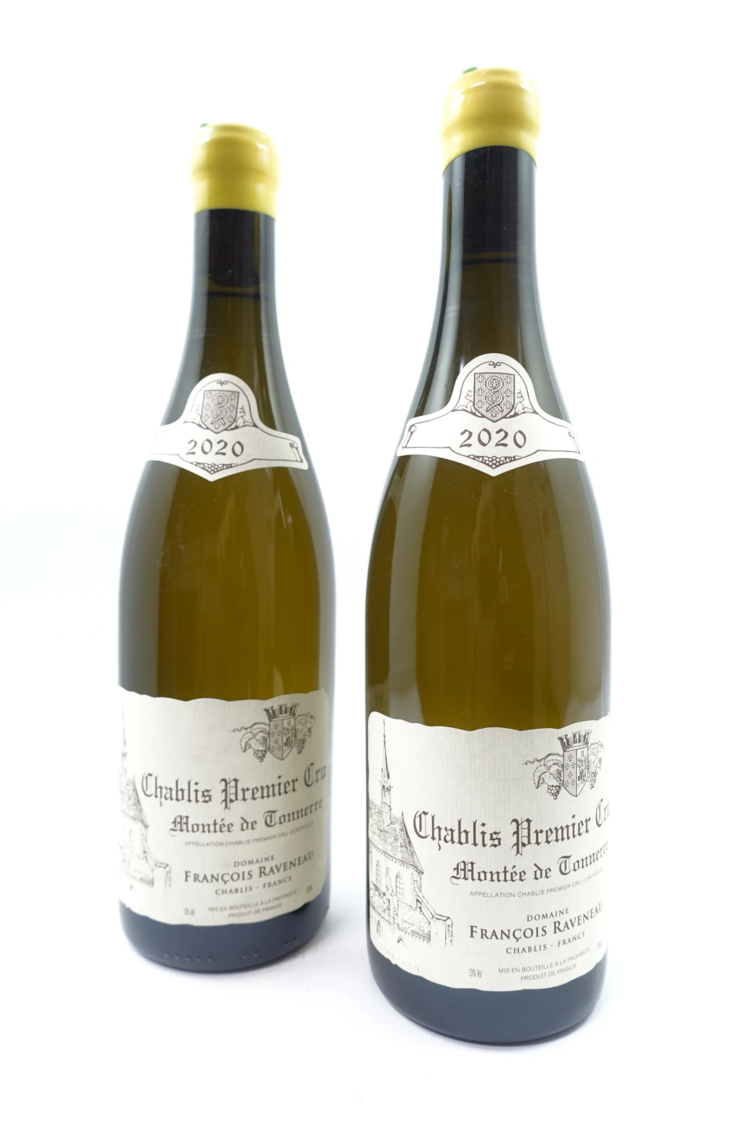 2 bts CHABLIS 2020 1er Cru Montée de Tonnerre . Domaine François Raveneau
