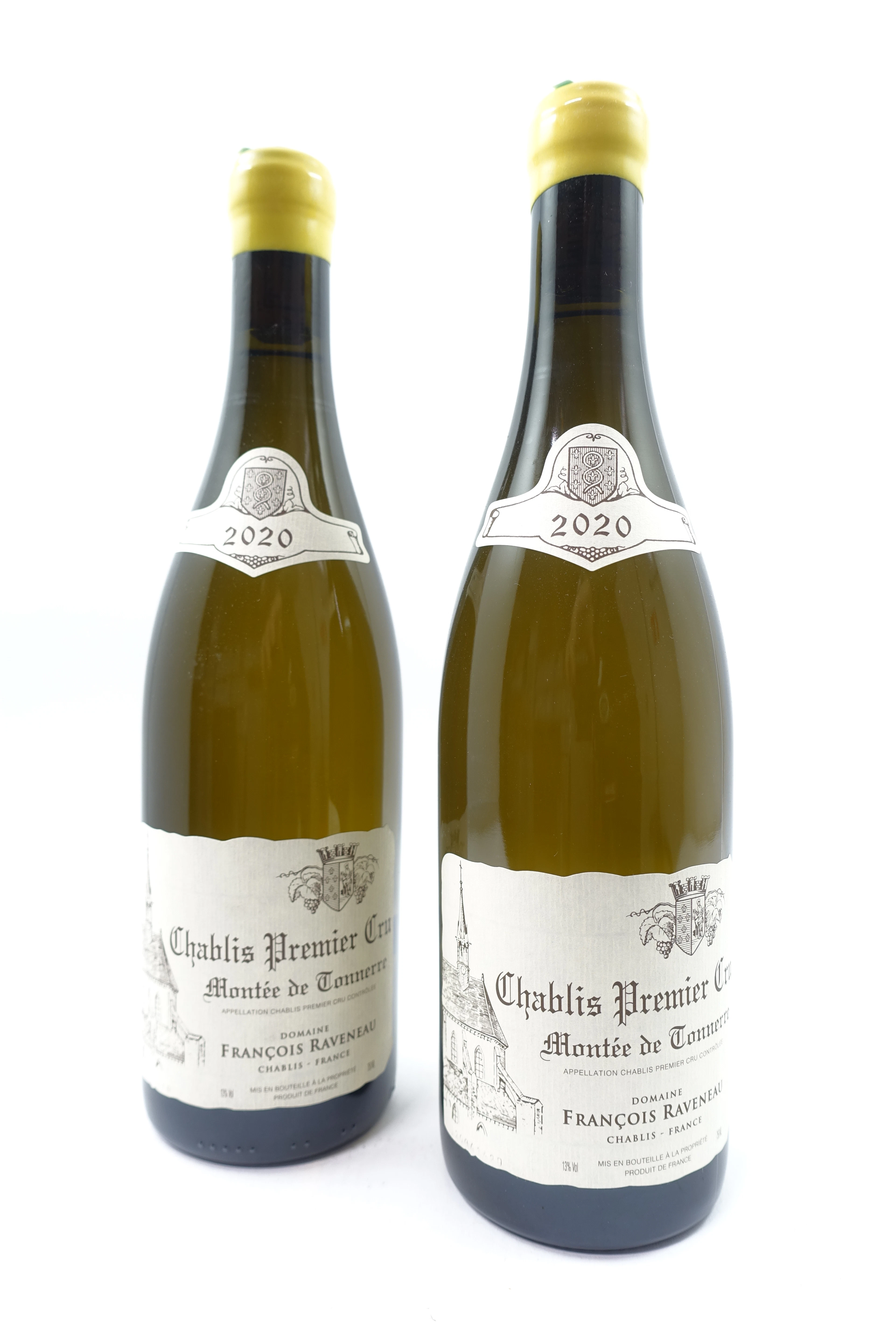 2 bts CHABLIS 2020 1er Cru Montée de Tonnerre . Domaine François Raveneau