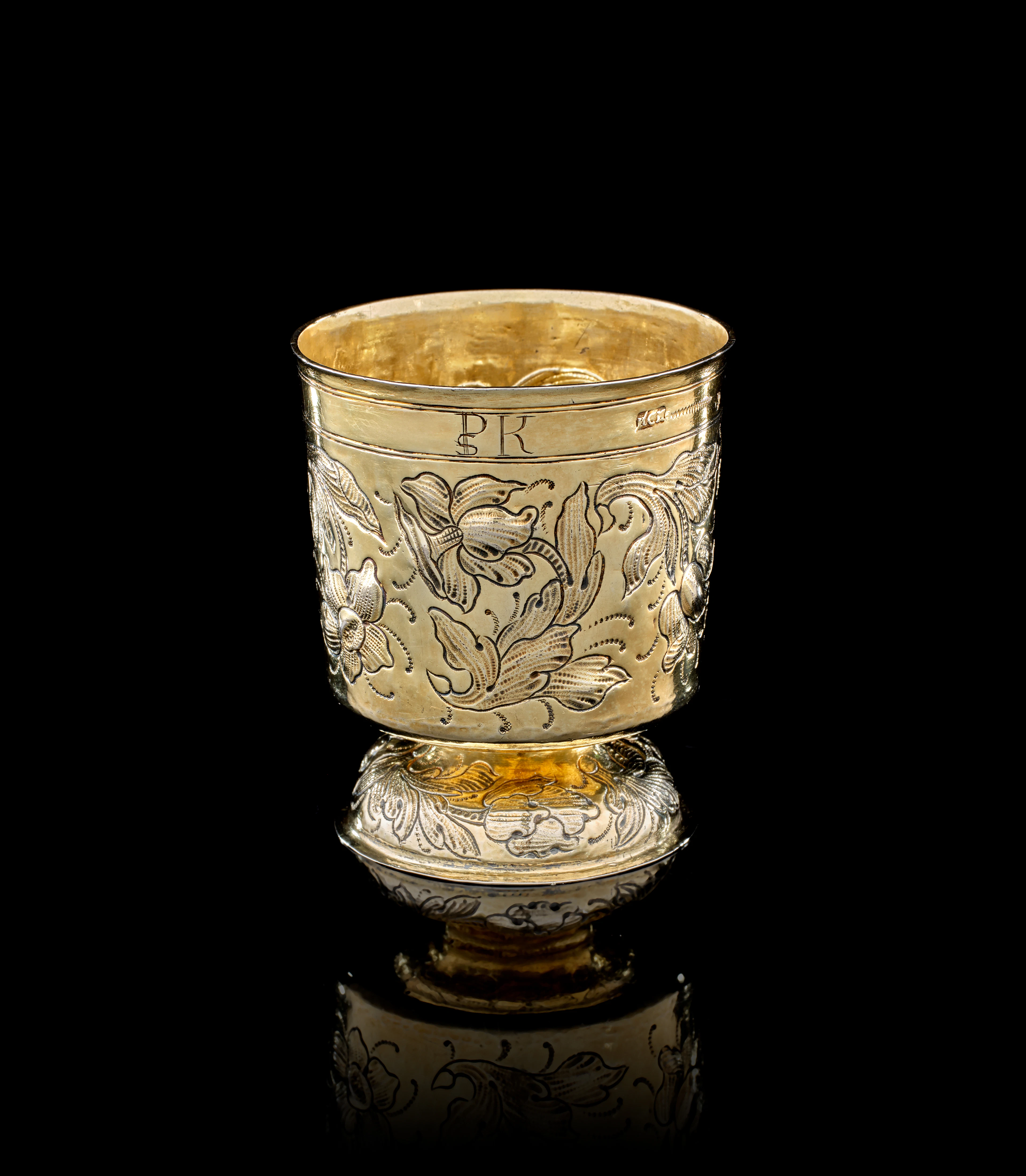 A German silver-gilt beaker, Hans Christoph Hauch, Nuremberg, 1661-1664