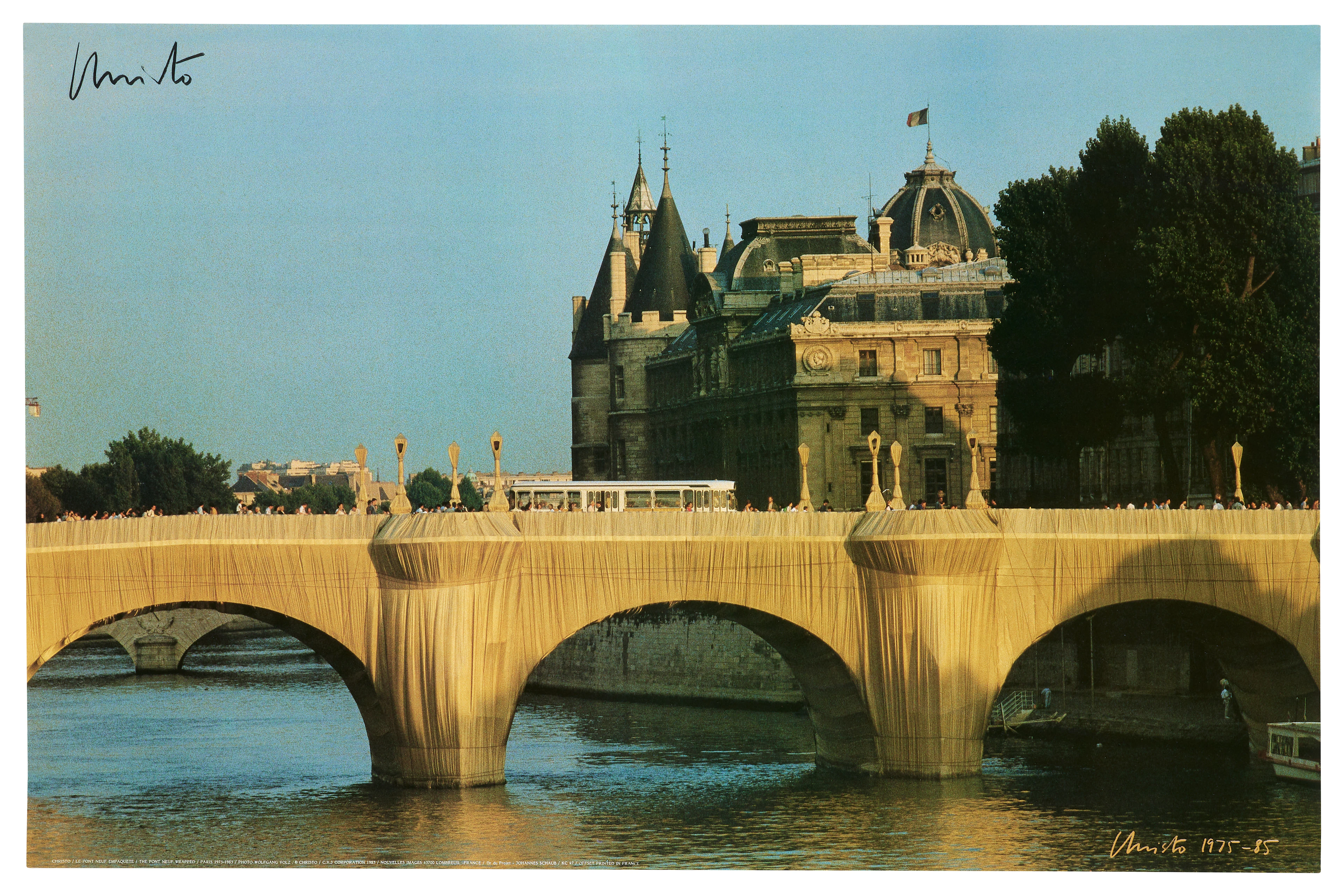 Christo & Jeanne Claude 1935 - 2020 The Pont Neuf Wrapped, Paris