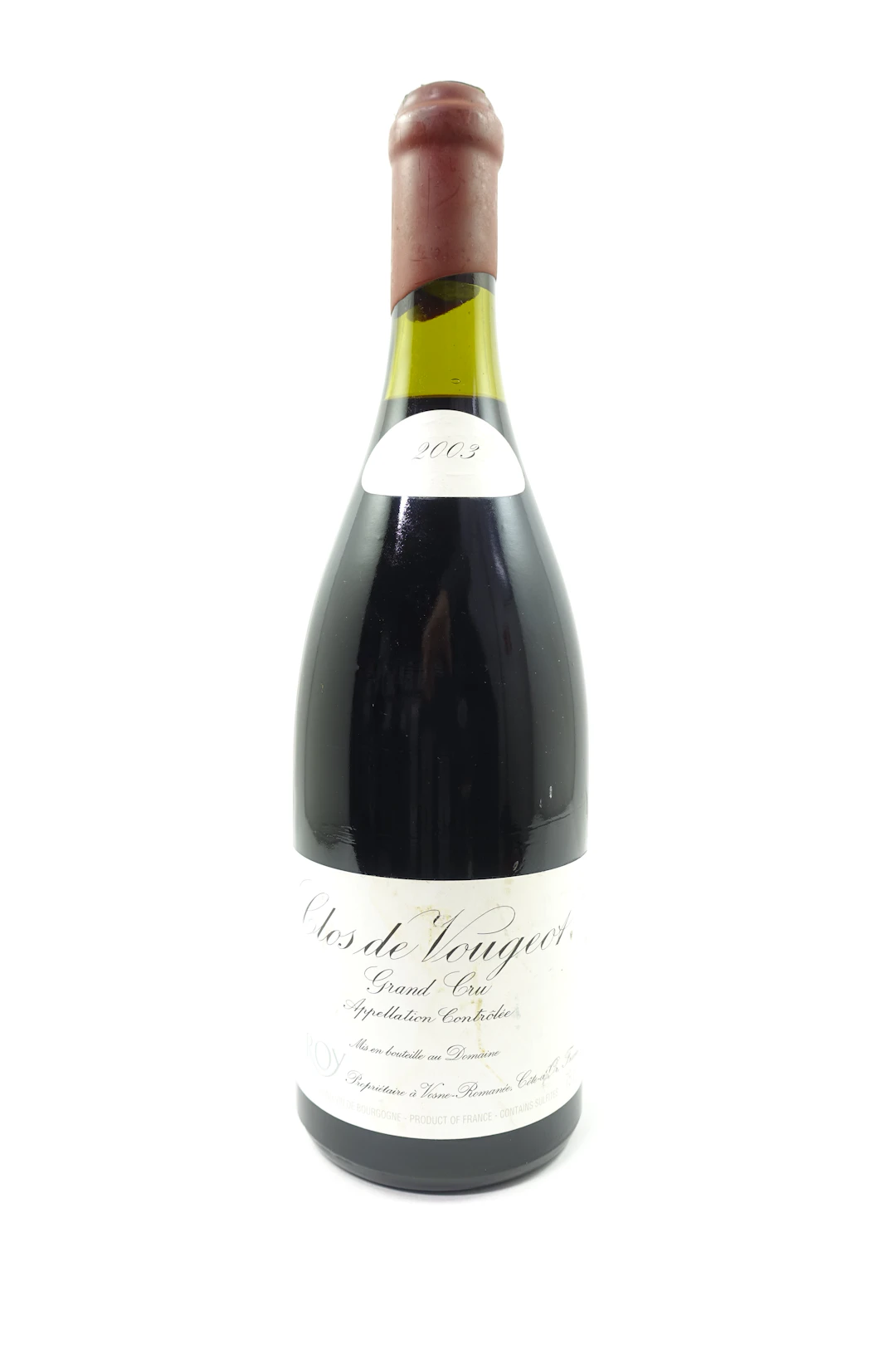 1 bt CLOS DE VOUGEOT 2003 Grand Cru. Domaine Leroy