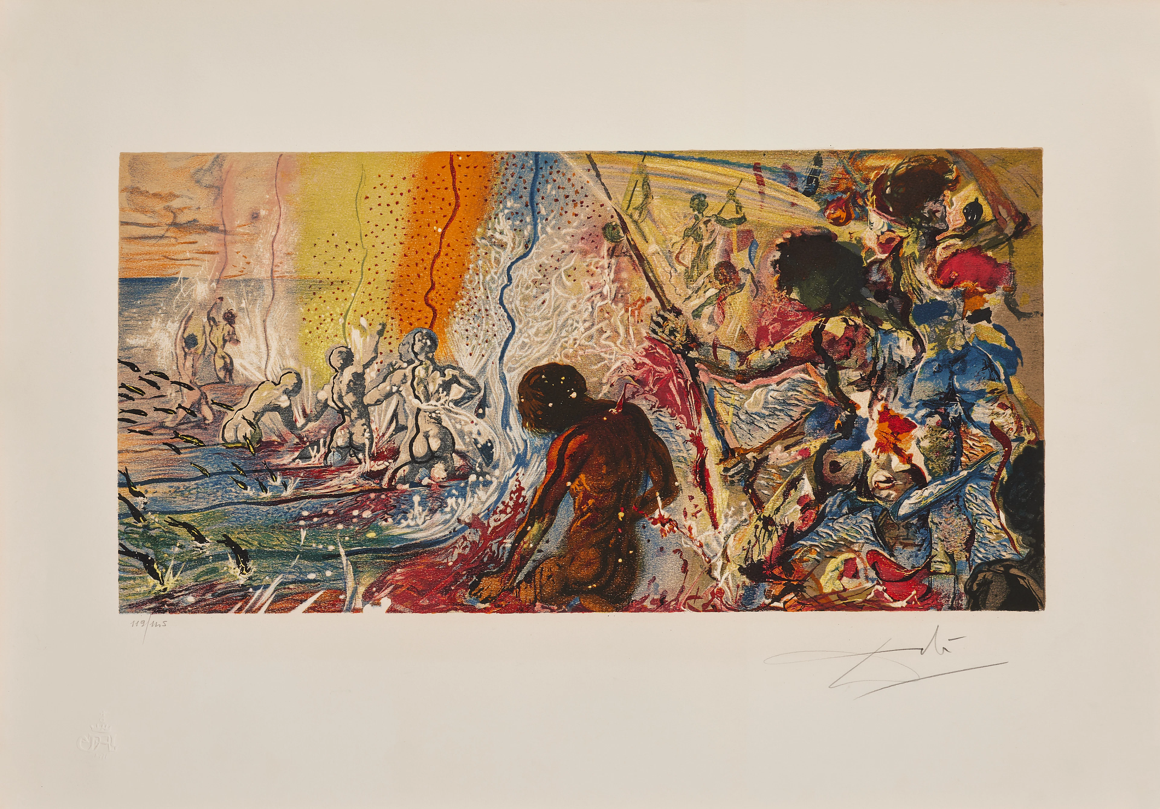 Salvador DALI 1904 - 1989 La Pêche au thon - 1971/72