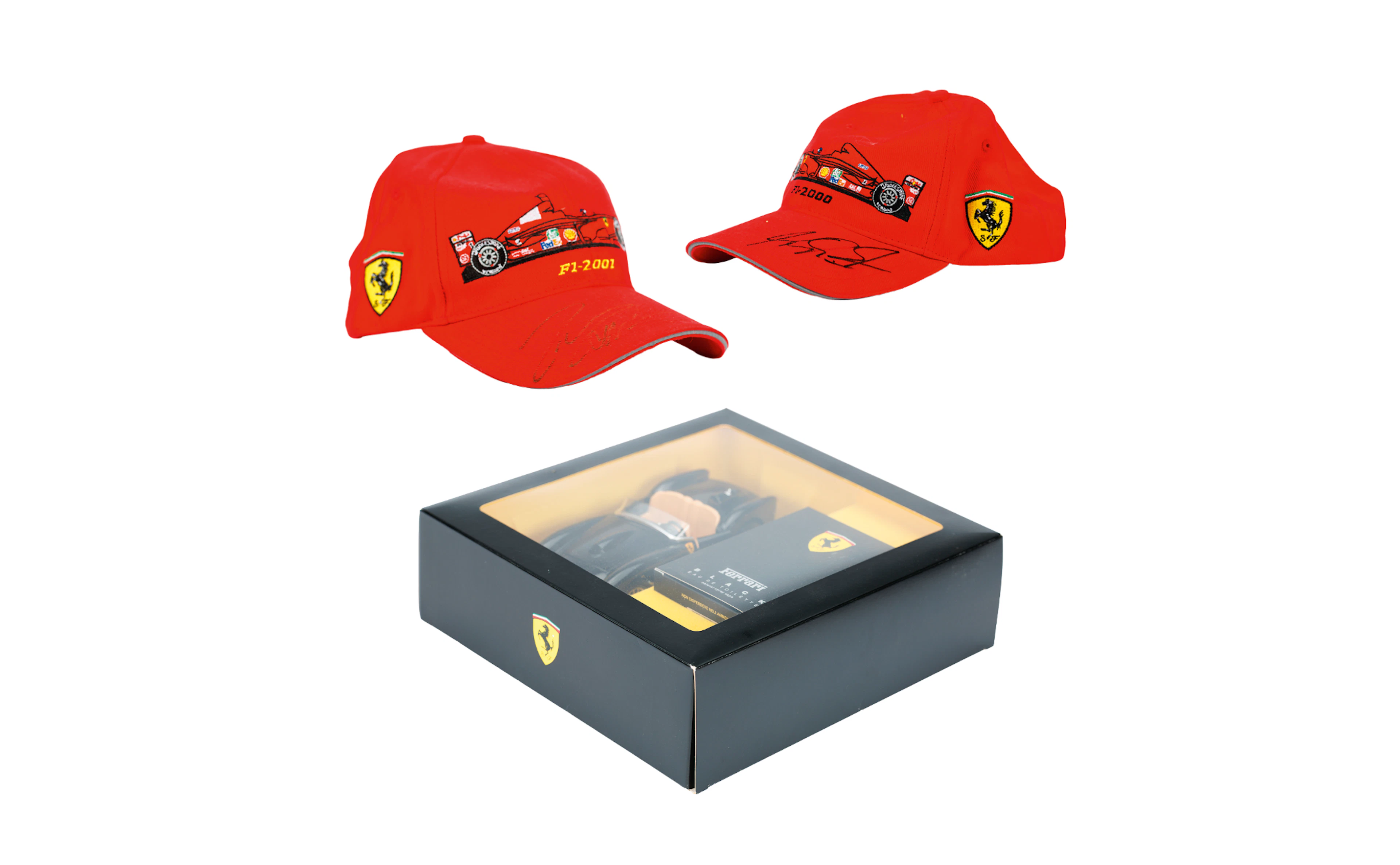 Ferrari – Signed caps