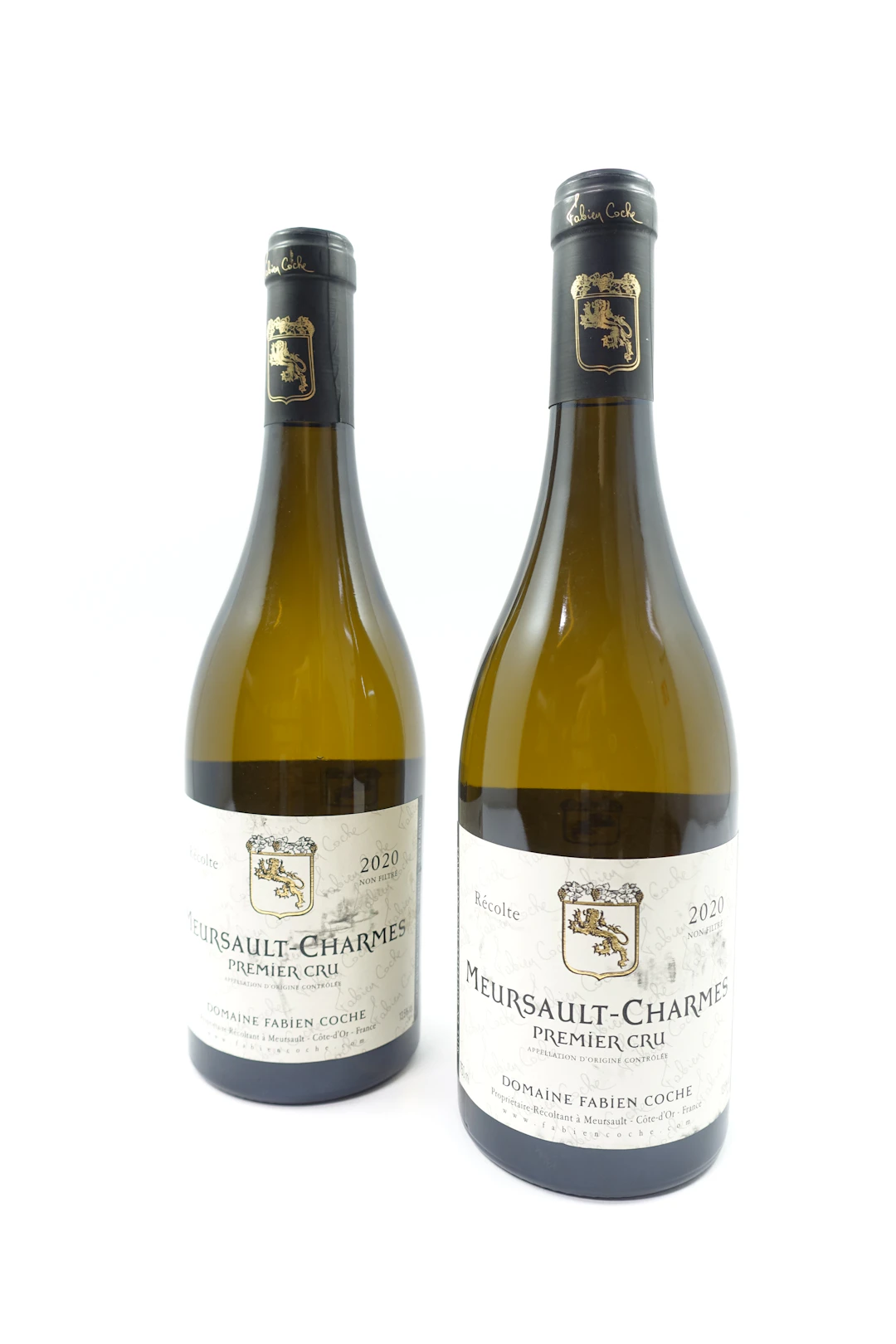 2 bts MEURSAULT 2020 1er Cru Charmes. Domaine Fabien Coche