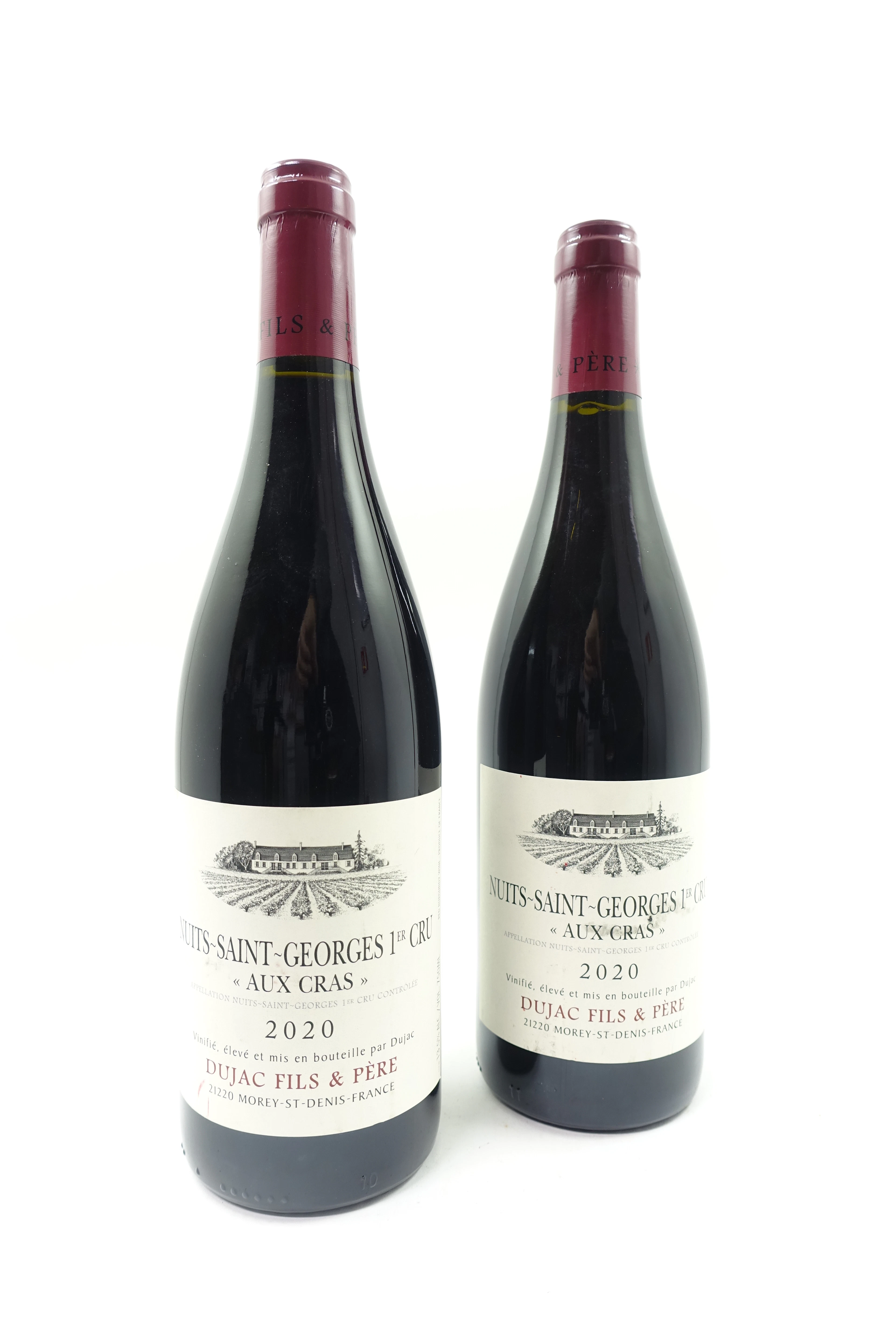 2 bts NUITS SAINT GEORGES 2020 1er Cru Aux Cras. Dujac Père et Fils