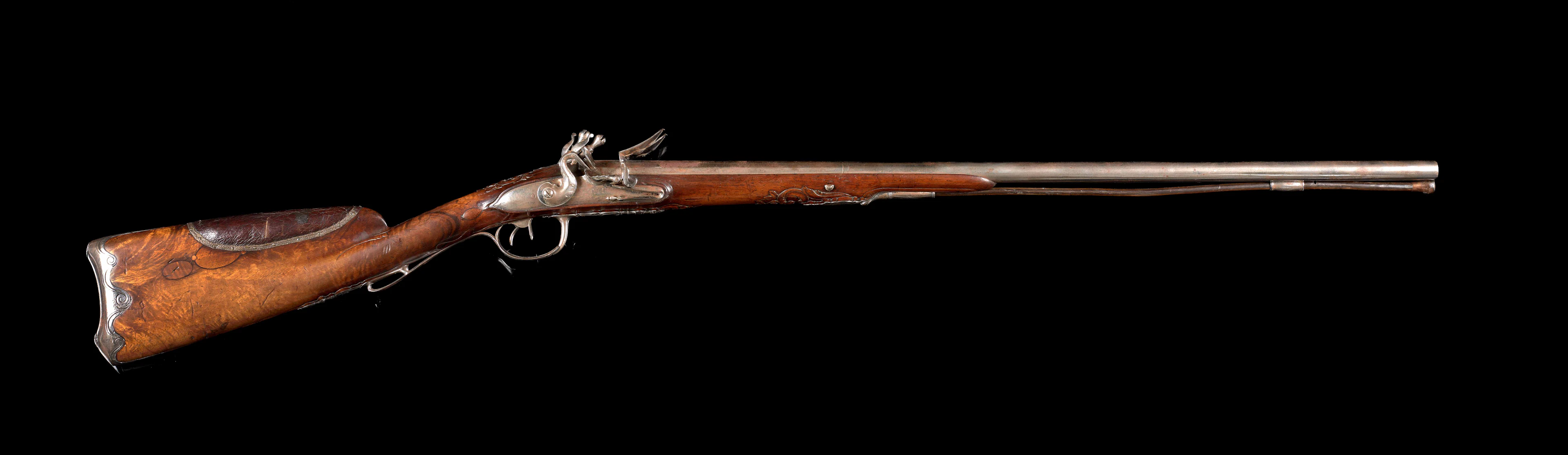 FUSIL DE CHASSE À SILEX, DEUX COUPS, PAR BOUTET À VERSAILLES, VERS 1780