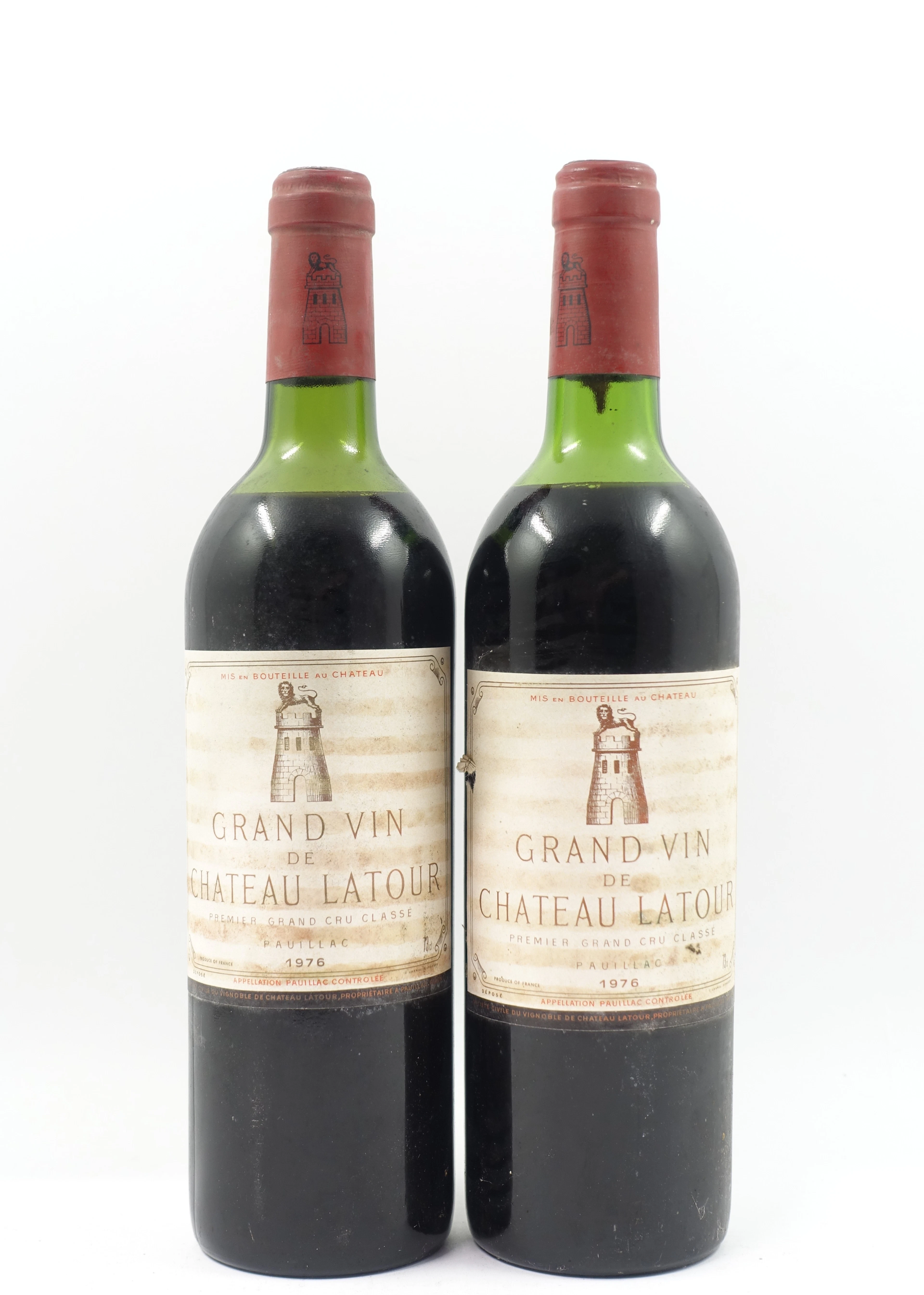 2 bts CH LATOUR 1976 1er GC Pauillac