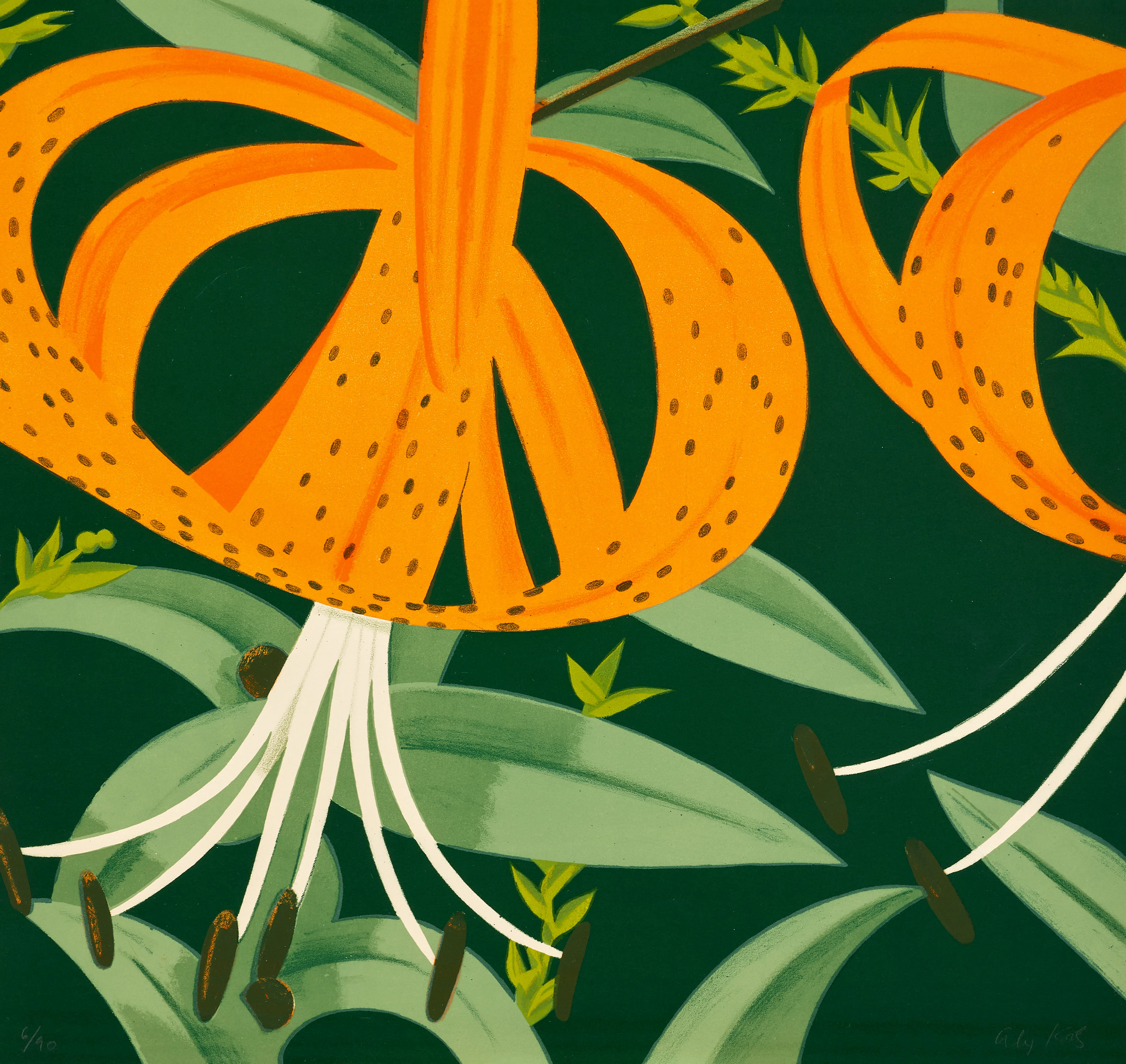 Alex KATZ 1927- Superb Lilies - 1972