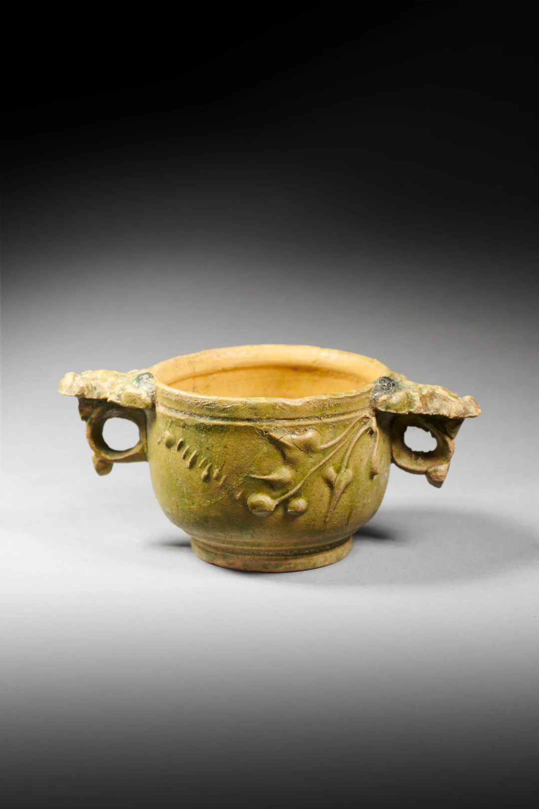 A Roman lead-glazed skyphos