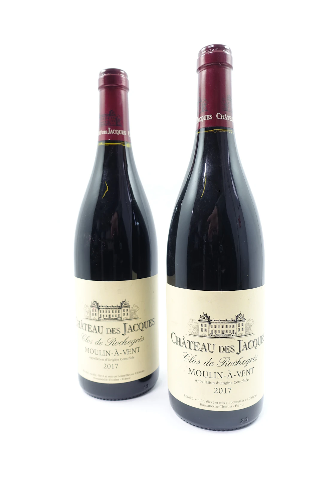 2 bts MOULIN A VENT 2017 Clos de Rochegrès. Château des Jacques