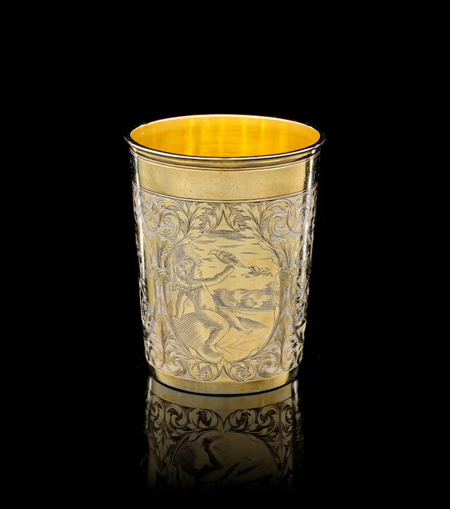 A German silver-gilt beaker, Paul Solanier, Augsburg, 1697-1699