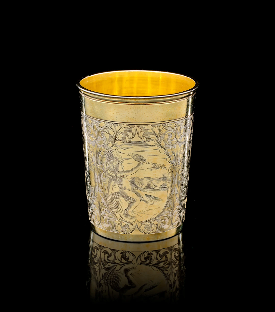 A German silver-gilt beaker, Paul Solanier, Augsburg, 1697-1699