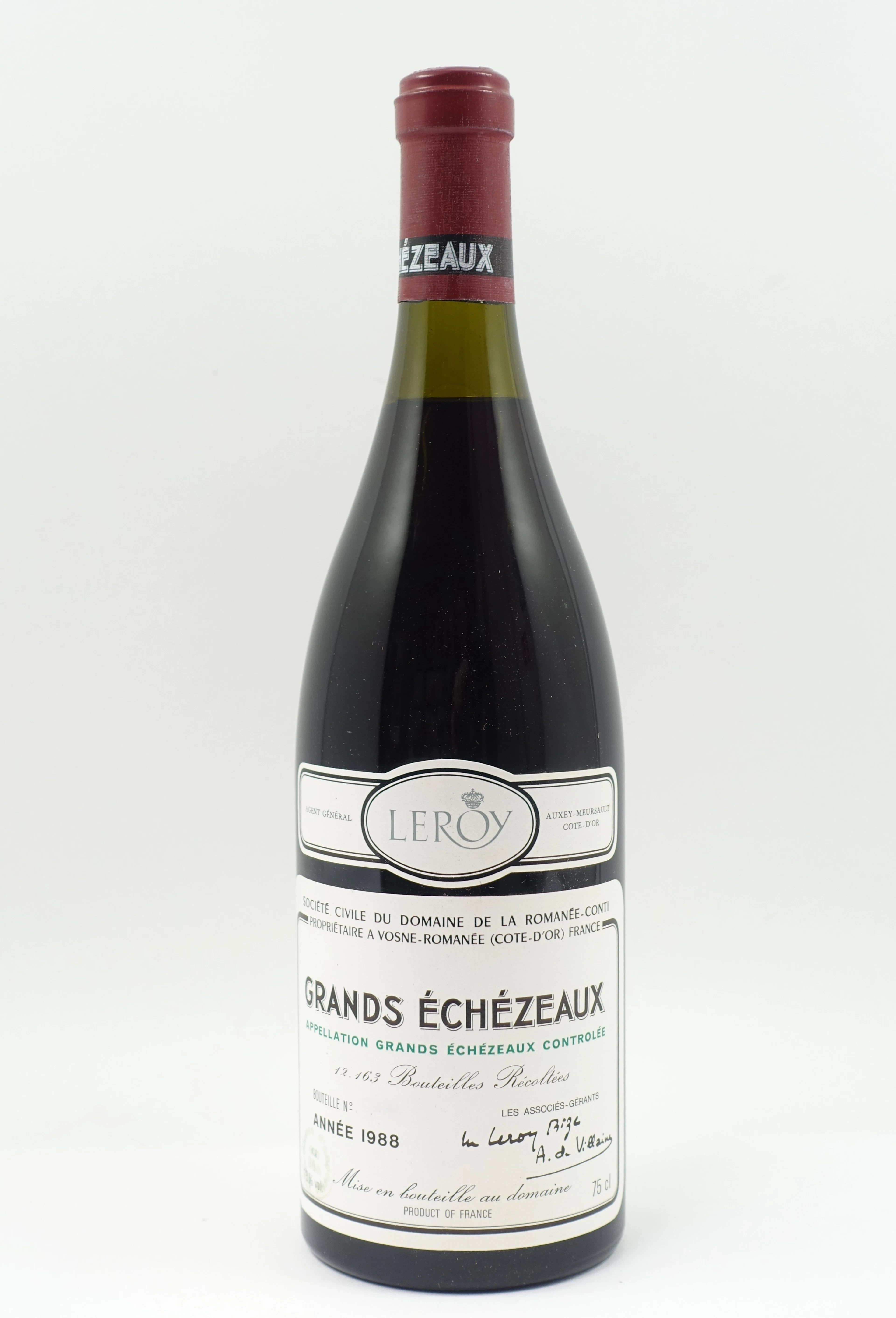 1 bt GRANDS ECHEZEAUX 1988 Grand Cru. Domaine de la Romanée Conti