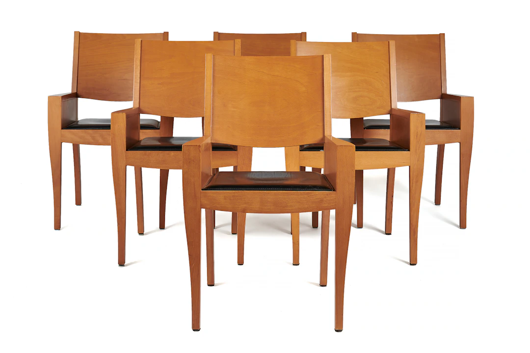 Matthew HILTON Né en 1957 Six fauteuils "Chair" - 1993
