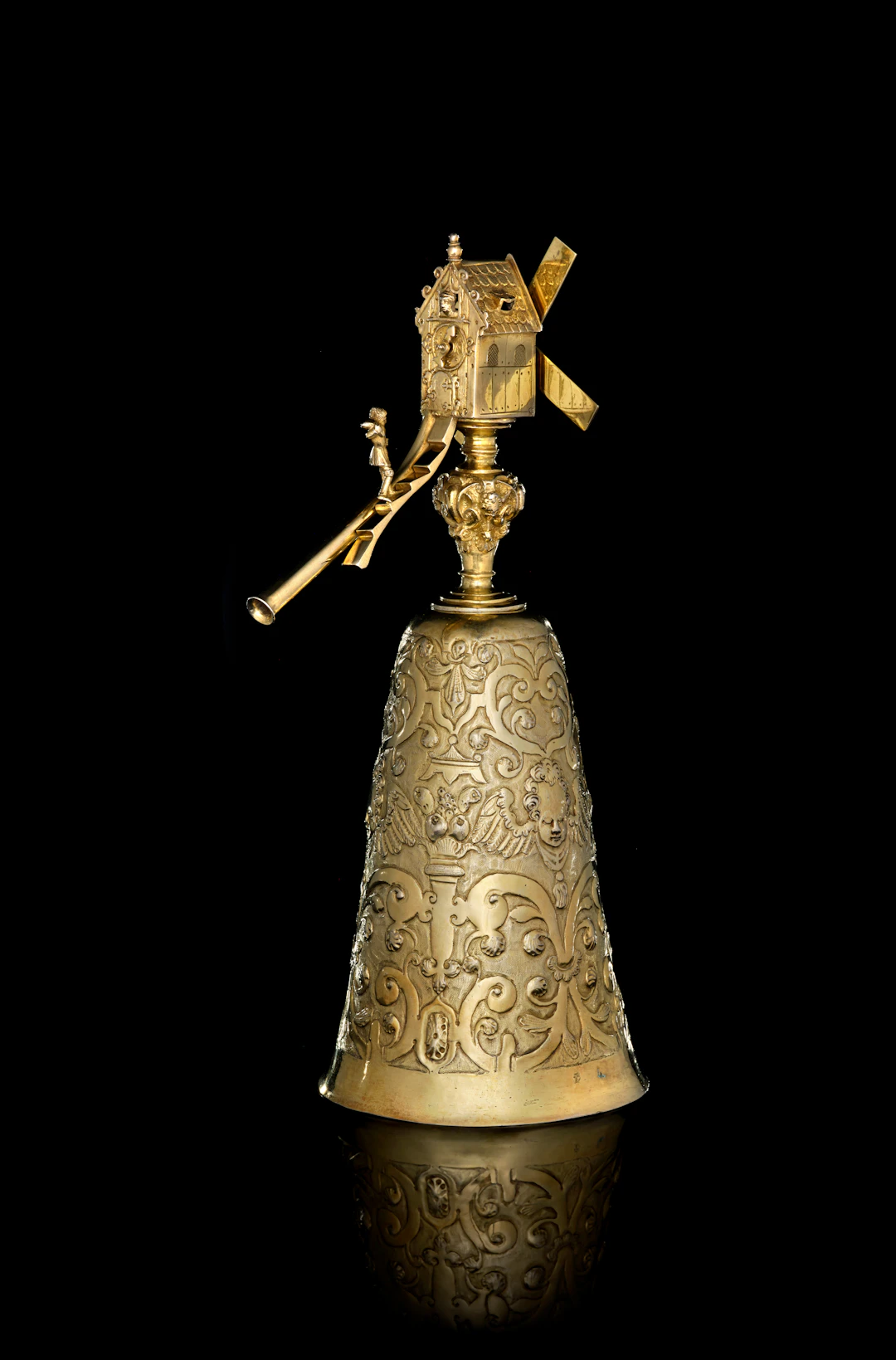 A German silver-gilt windmill beaker, David Lauer, Nuremberg, 1594-1602