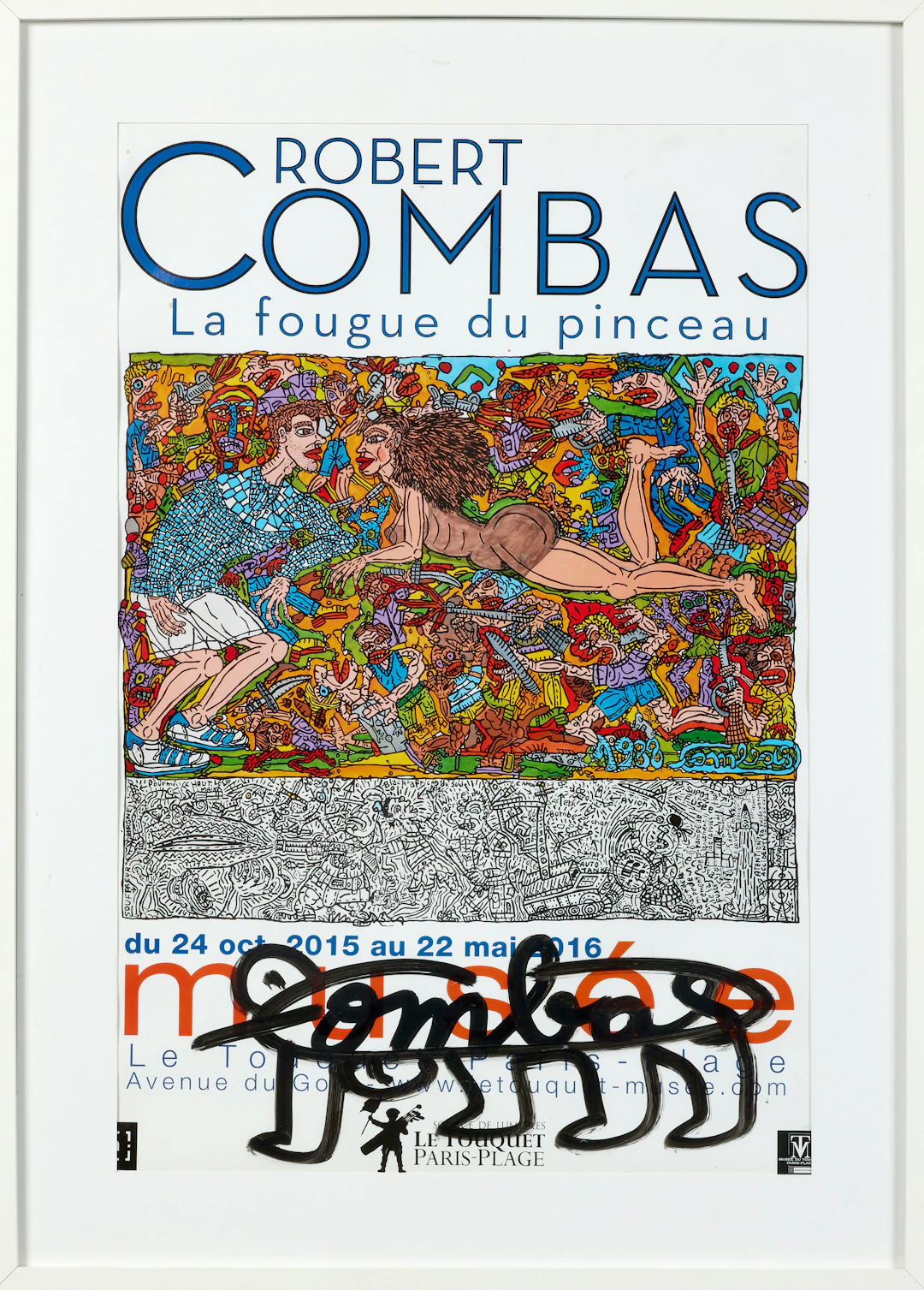 Robert COMBAS Né en 1957 La fougue du pinceau - 2016