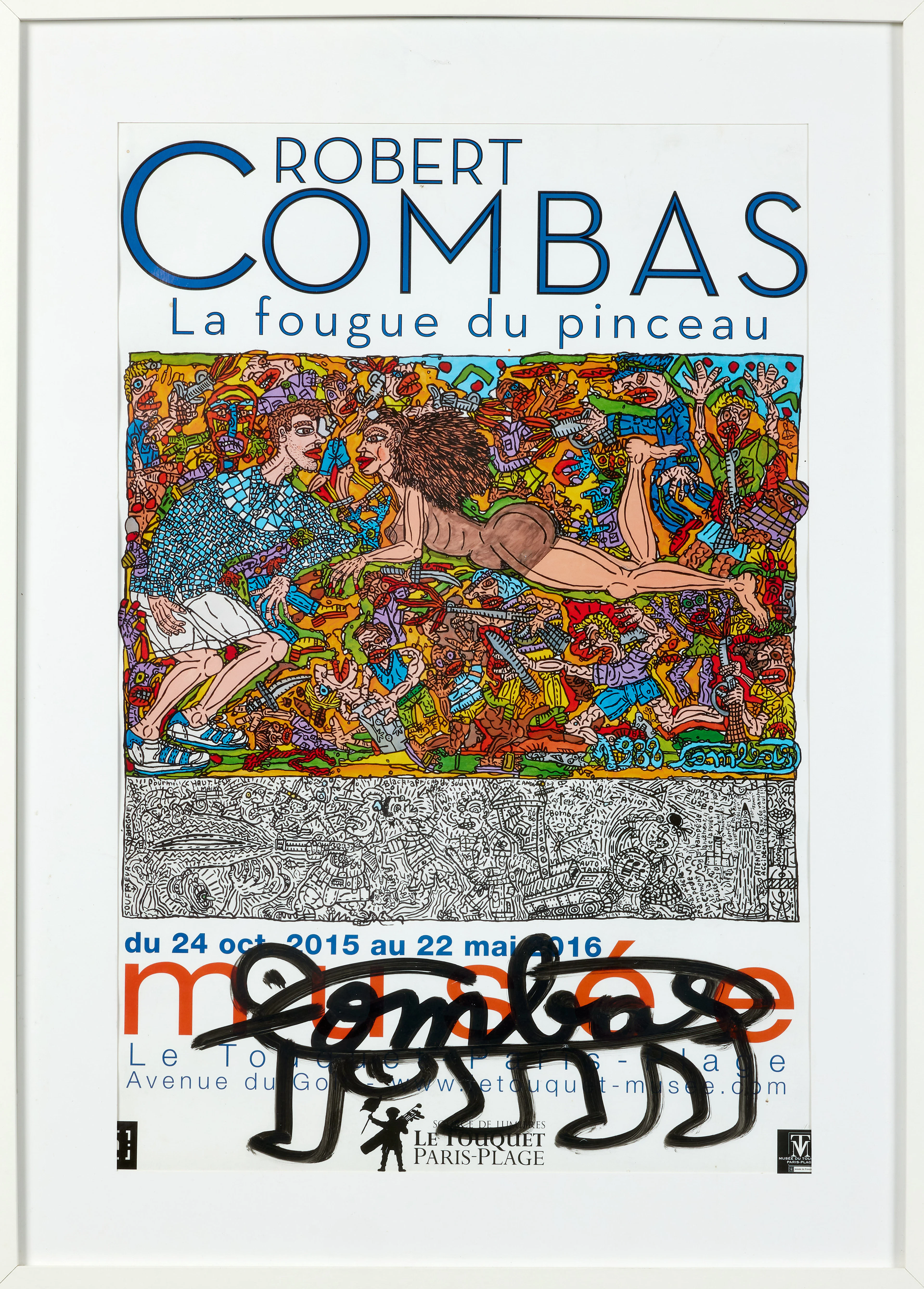 Robert COMBAS Né en 1957 La fougue du pinceau - 2016
