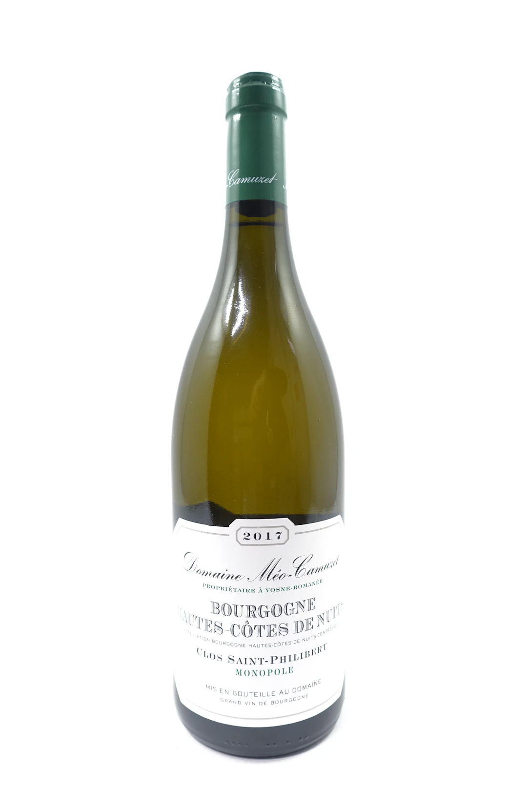 1 bt BOURGOGNE HAUTES COTES DE NUITS 2017 (blanc) Monopole. Clos Saint