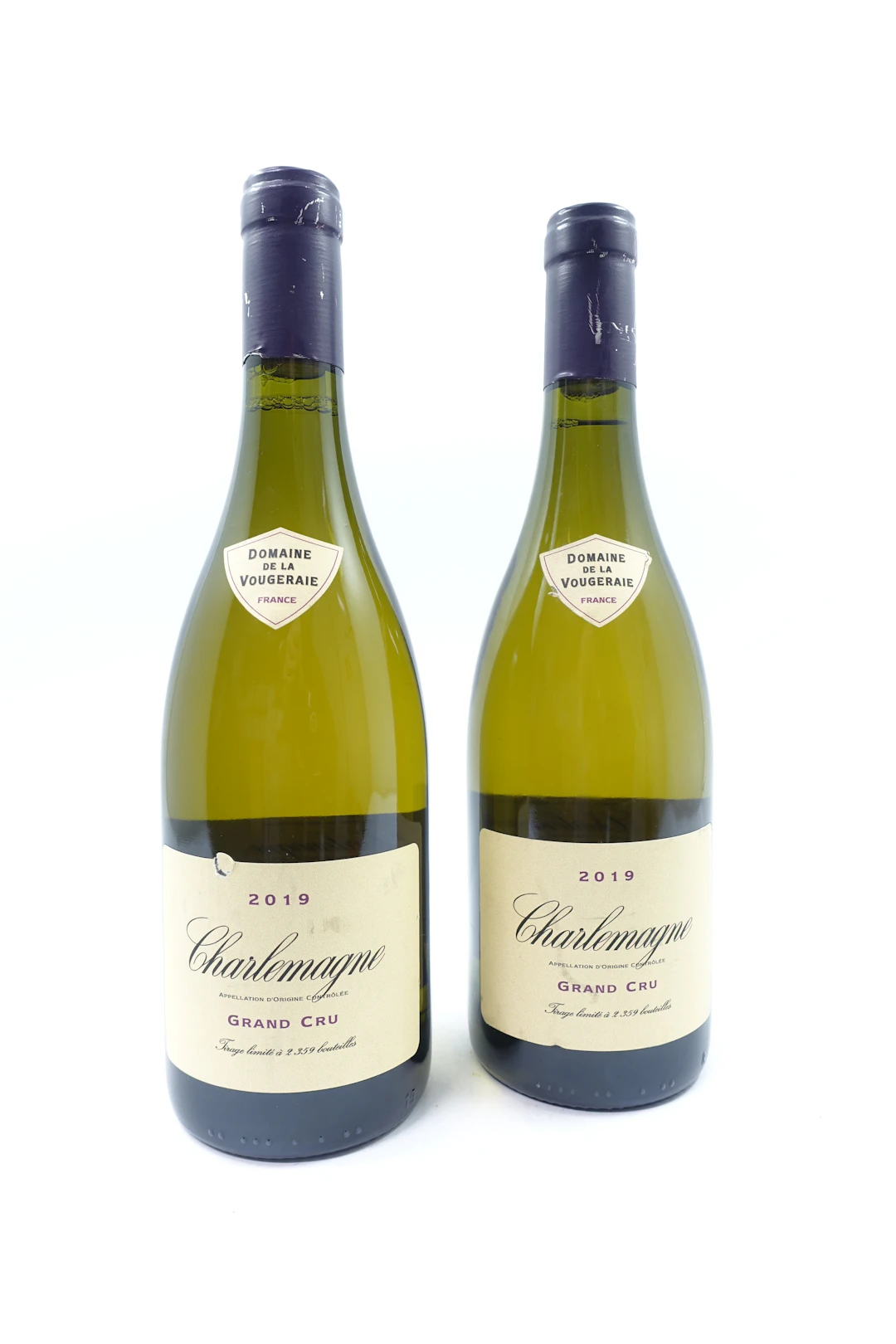 2 bts CORTON CHARLEMAGNE 2019 Grand Cru. Domaine de la Vougeraie