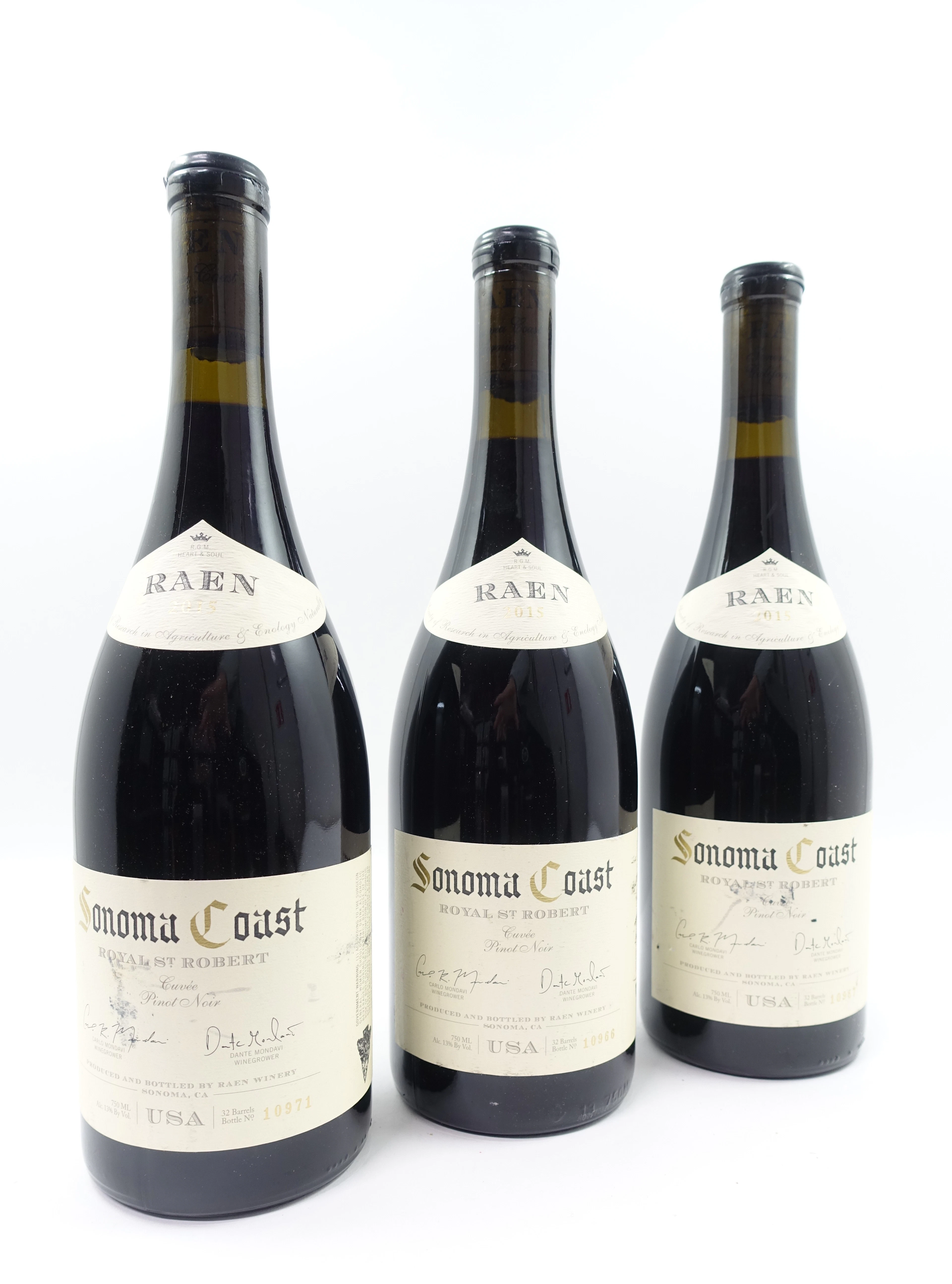 3 bts ETATS UNIS - SONOMA COAST 2015 Royal Saint Robert. Pinot Noir.
