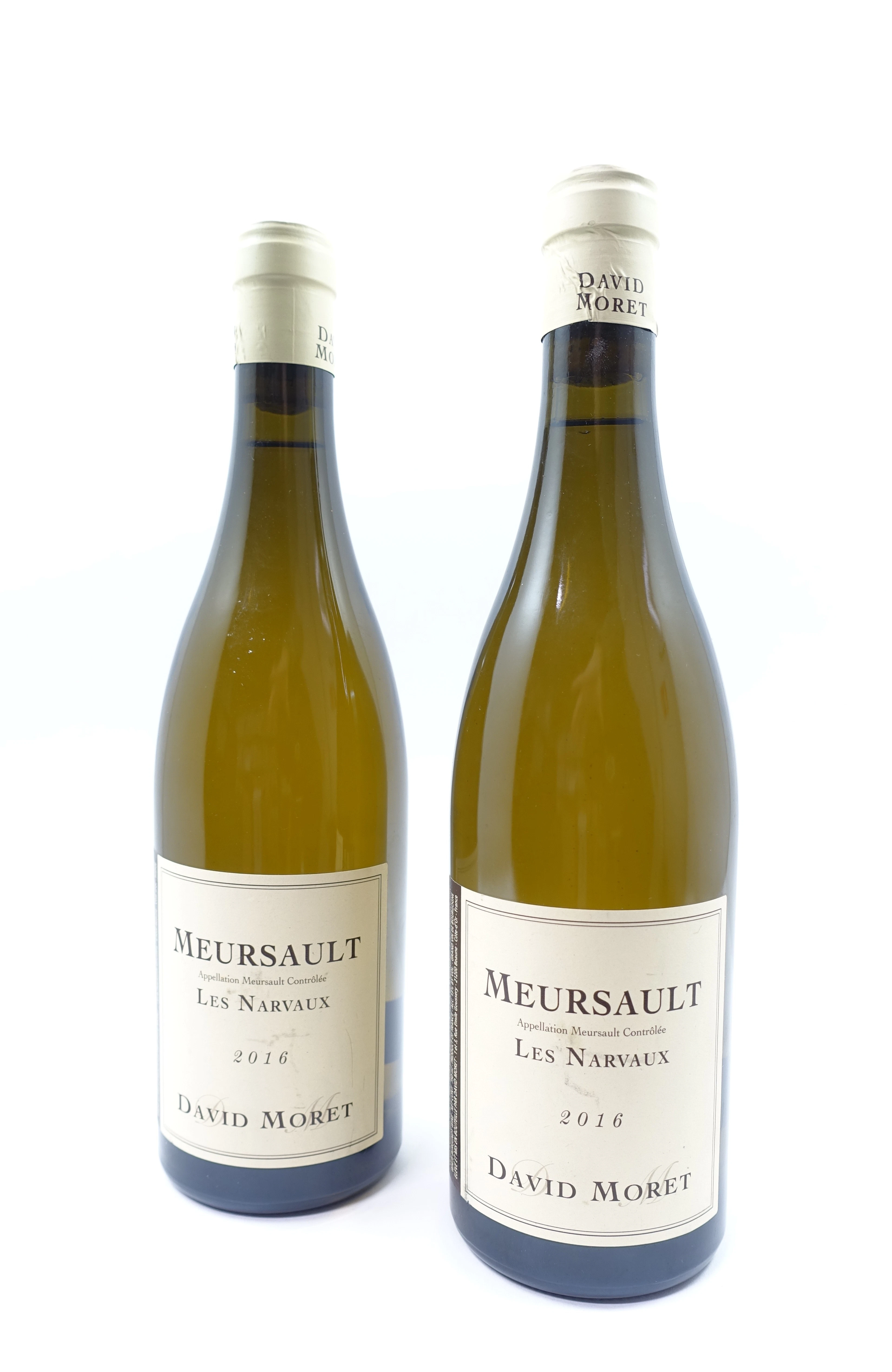 2 bts MEURSAULT 2016 Les Narvaux. David Moret