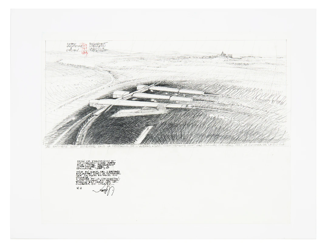Éric RAFFY Né en 1951 Dessin de création et de présentation pour le