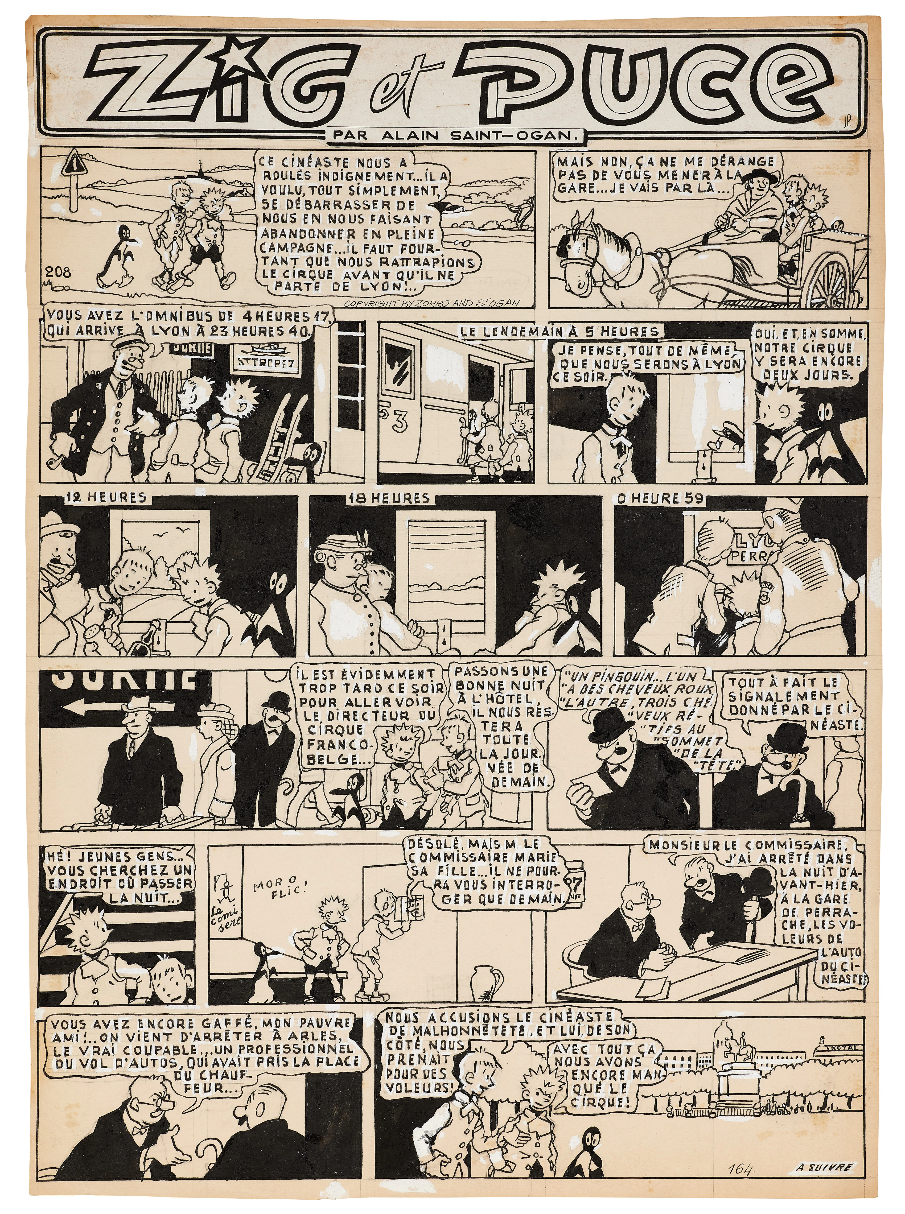 Alain SAINT-OGAN 1895-1974 Zig et Puce