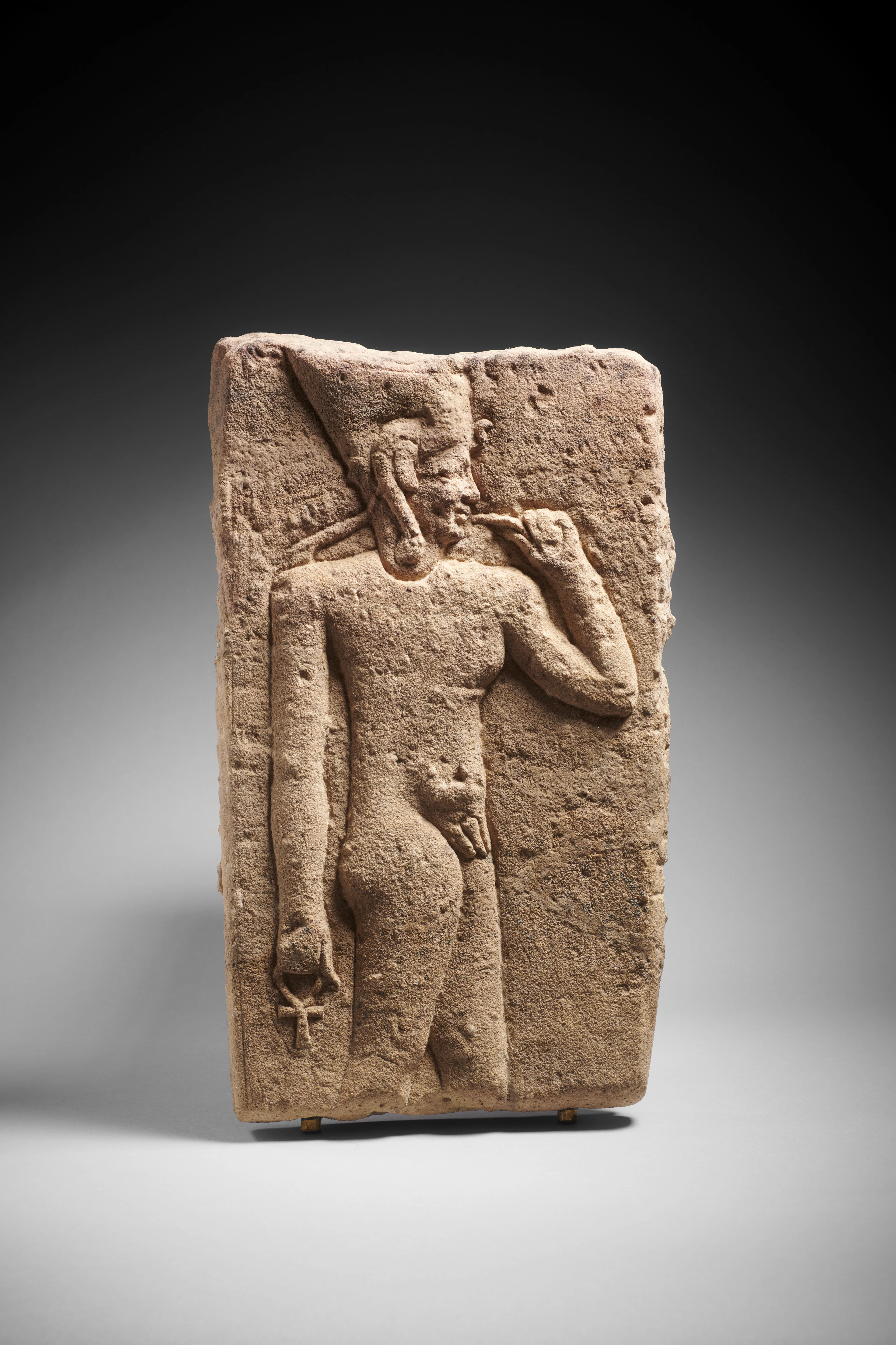 - An Egyptian sandstone relief fragment