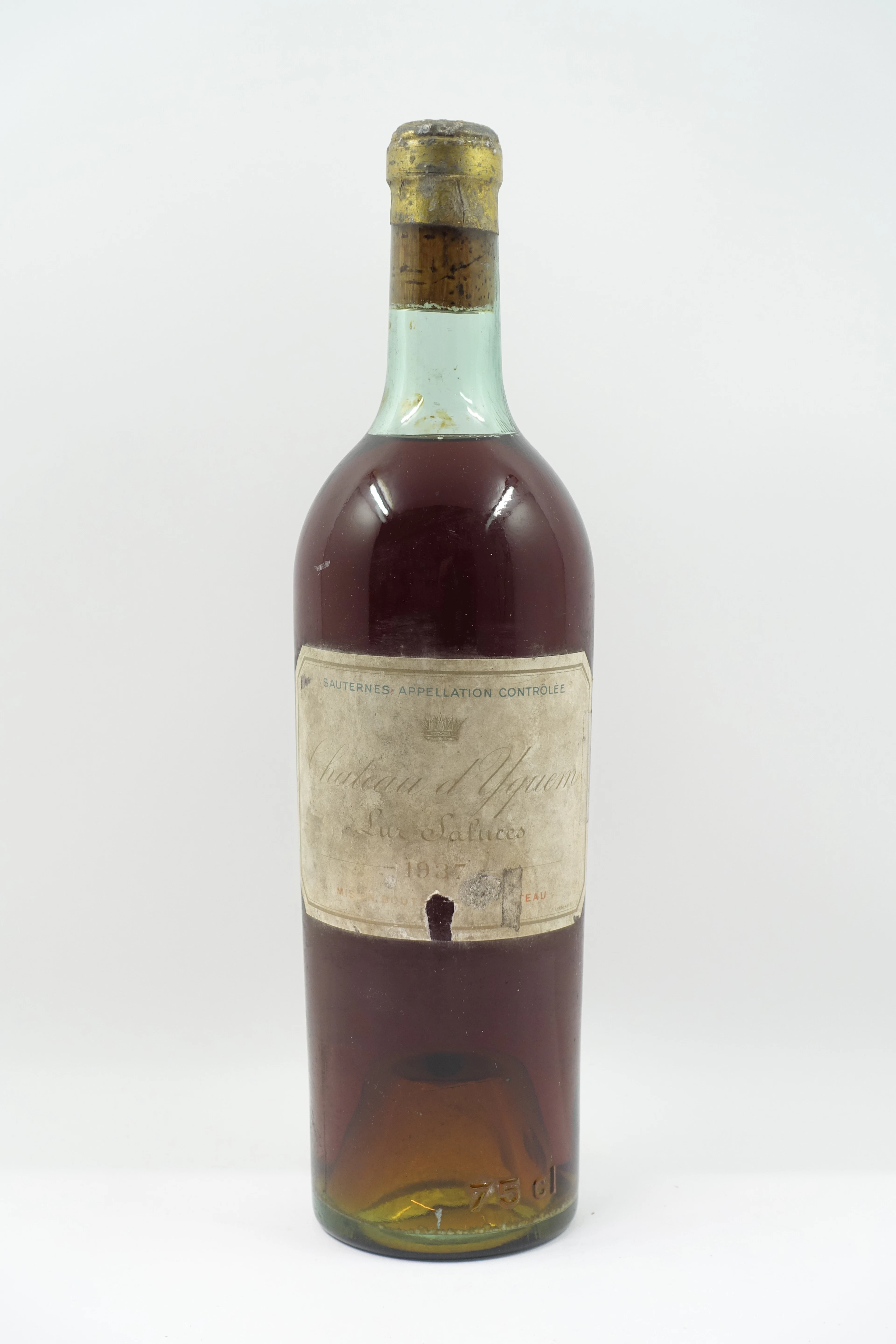 1 bt CH D'YQUEM 1937 1er cru Supérieur Sauternes