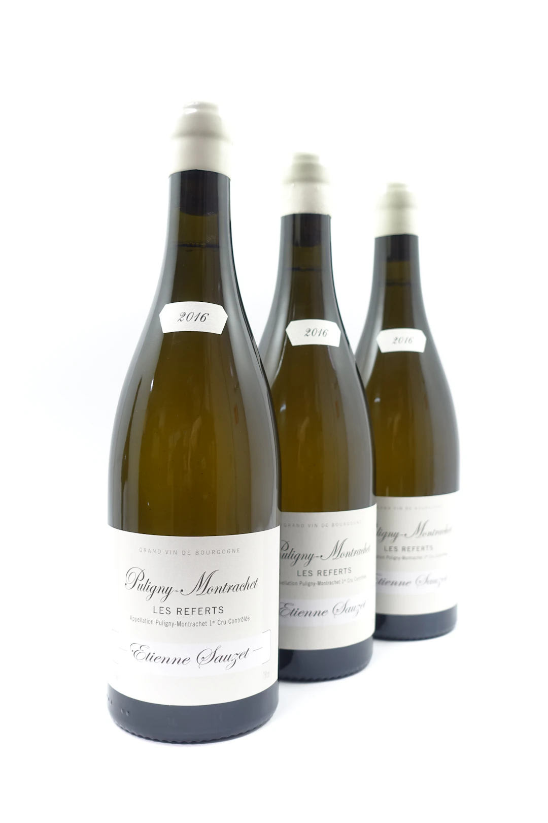 3 bts PULIGNY MONTRACHET 2016 1er Cru les Referts. Etienne Sauzet