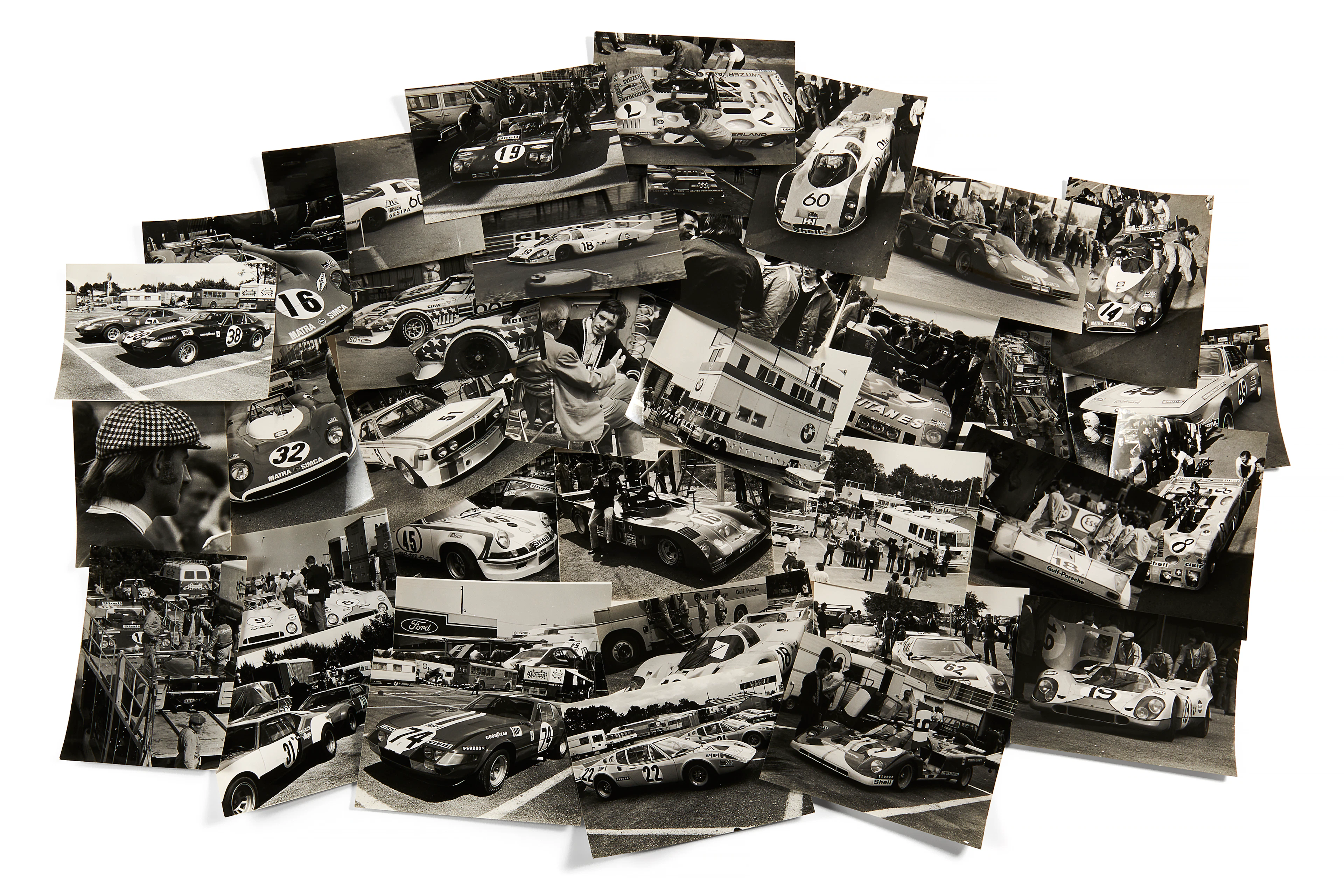 24 hours of Le Mans 1971, 1972 and 1973 150 photographs - No reserve