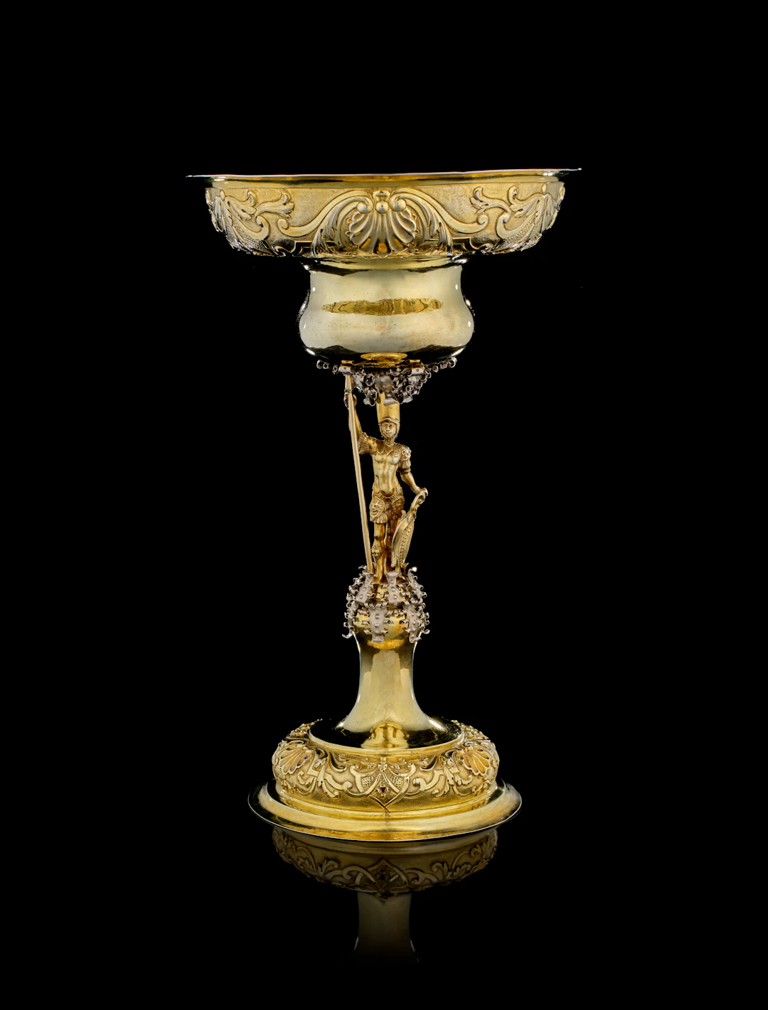 A Swiss parcel-gilt silver cup, Hans Georg Joseph Staffelbach, Sempach