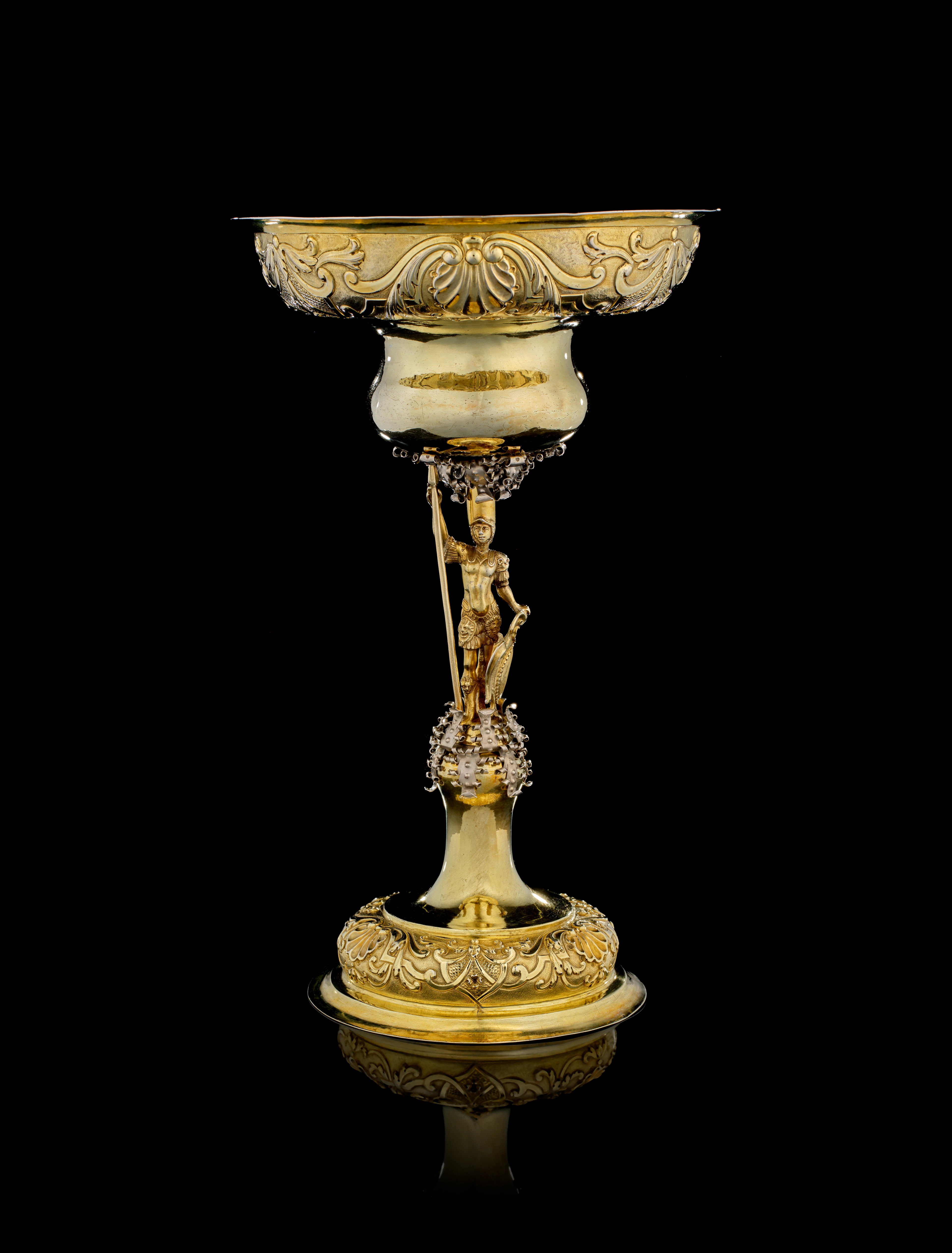 A Swiss parcel-gilt silver cup, Hans Georg Joseph Staffelbach, Sempach