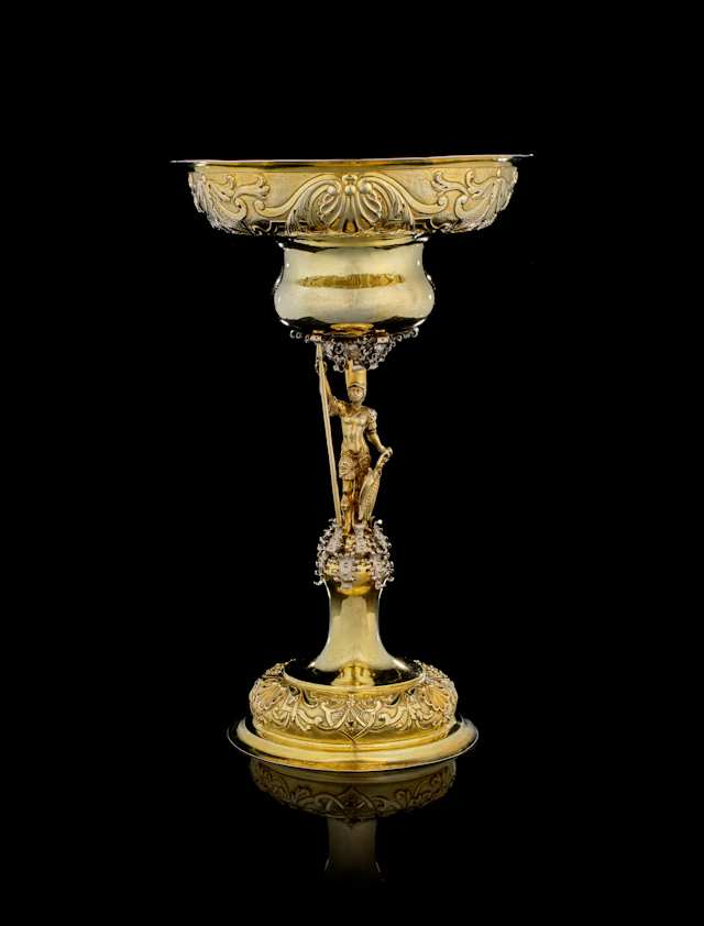 A Swiss parcel-gilt silver cup, Hans Georg Joseph Staffelbach, Sempach