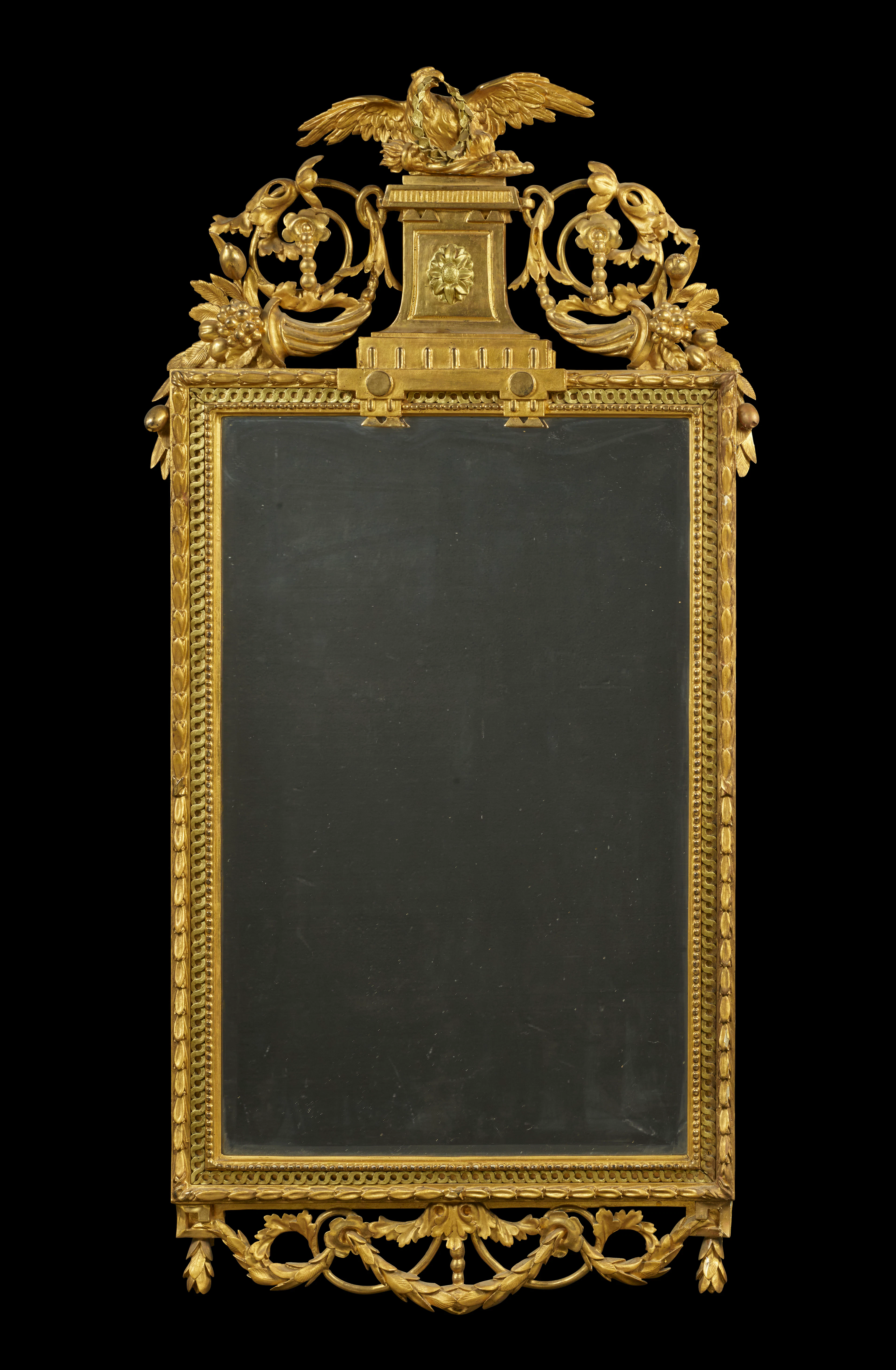 MIROIR DE LA FIN DU XVIIIe SIÈCLE, ALLEMAGNE DU NORD