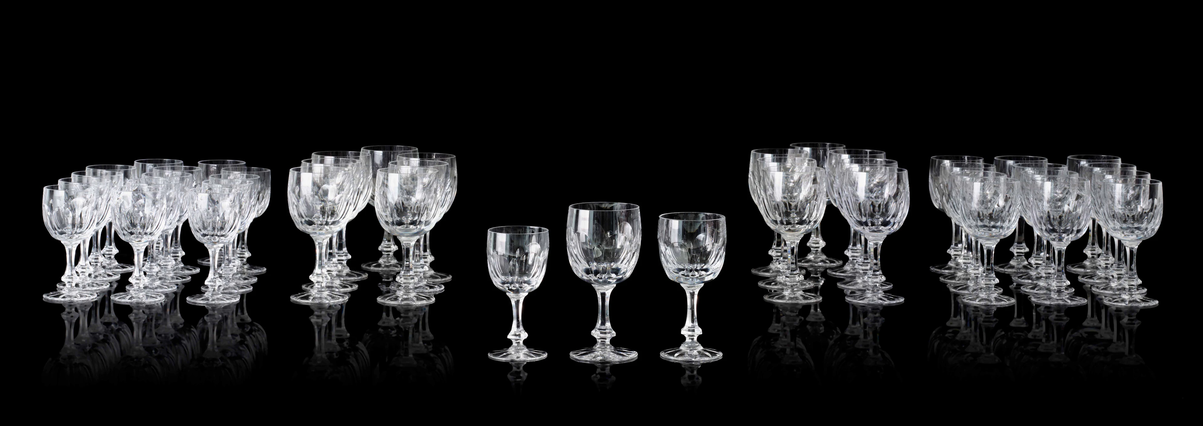 PARTIE DE SERVICE DE VERRES, TRAVAIL DE LA MAISON DAUM