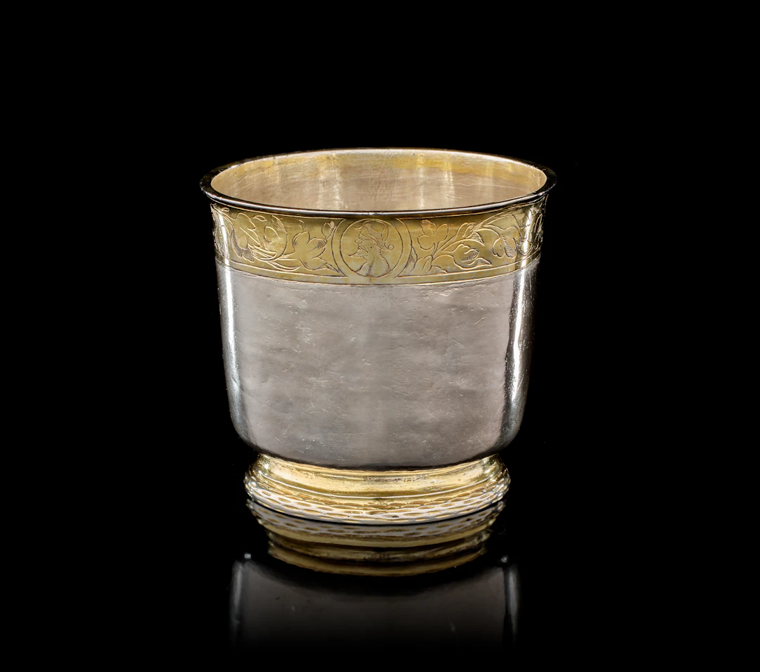 A Swiss parcel-gilt silver cup, attributed to Gebhard Brunner, probably