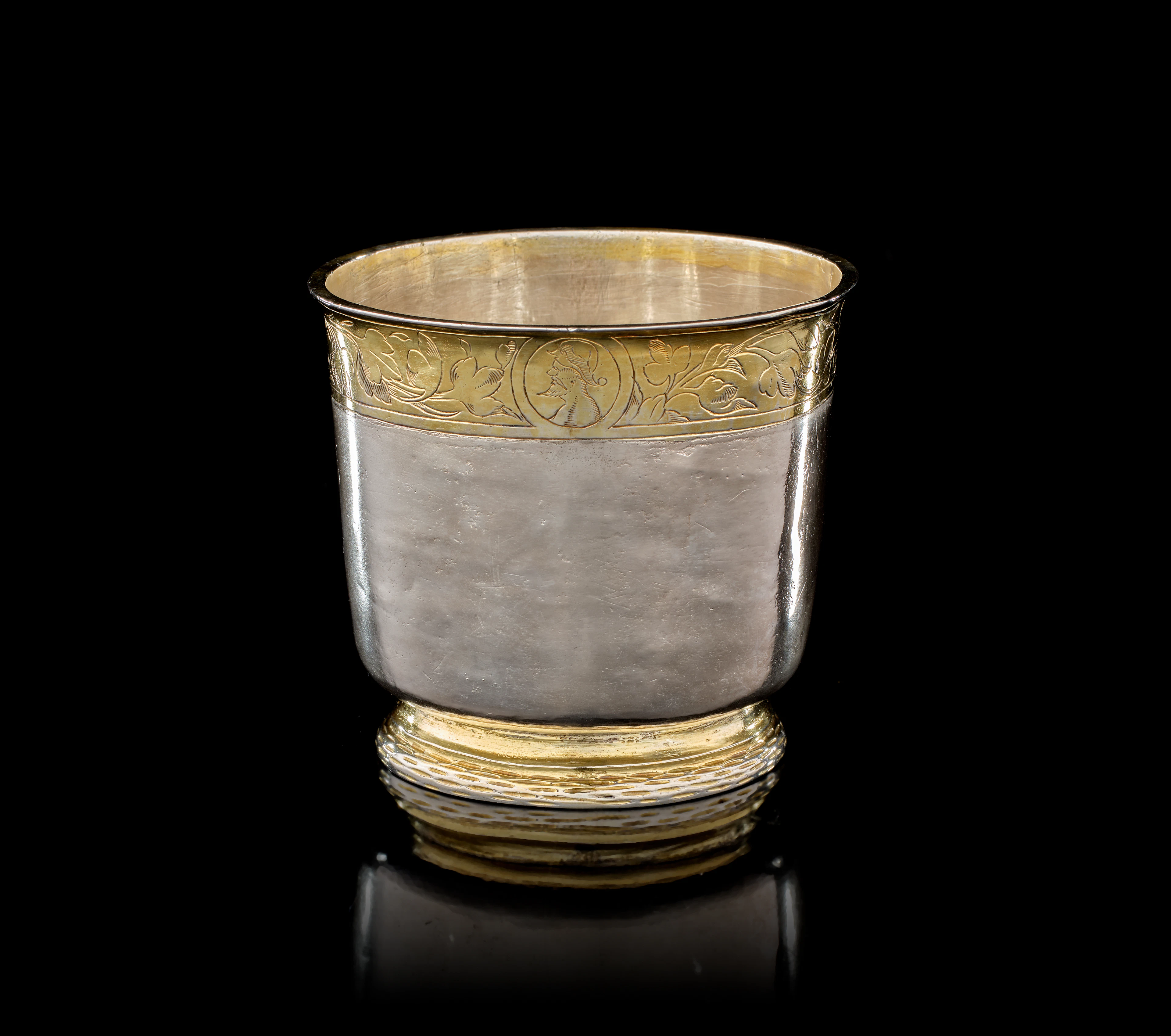A Swiss parcel-gilt silver cup, attributed to Gebhard Brunner, probably