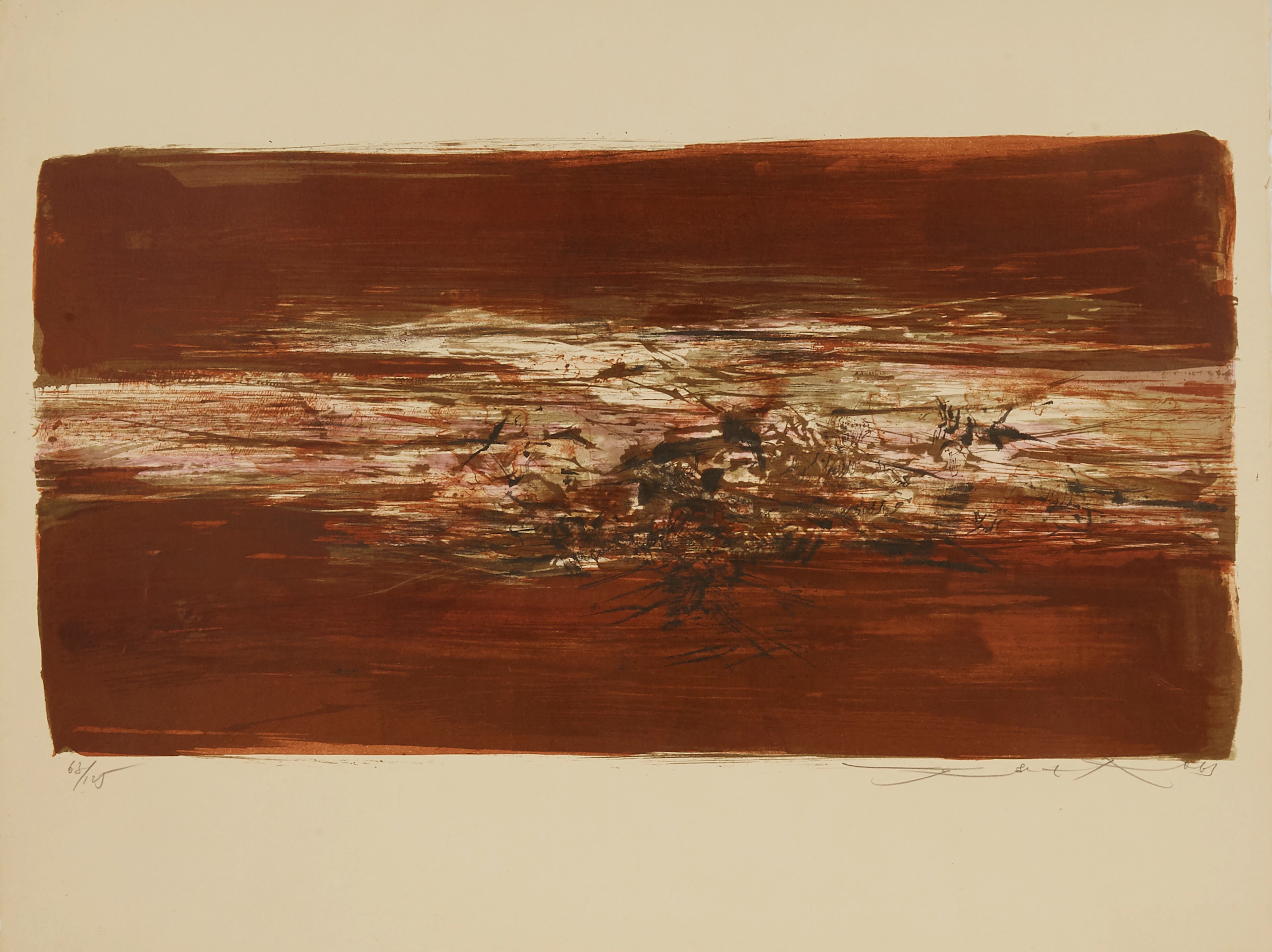 ZAO WOU-KI 1920 - 2013 Sans titre - 1963