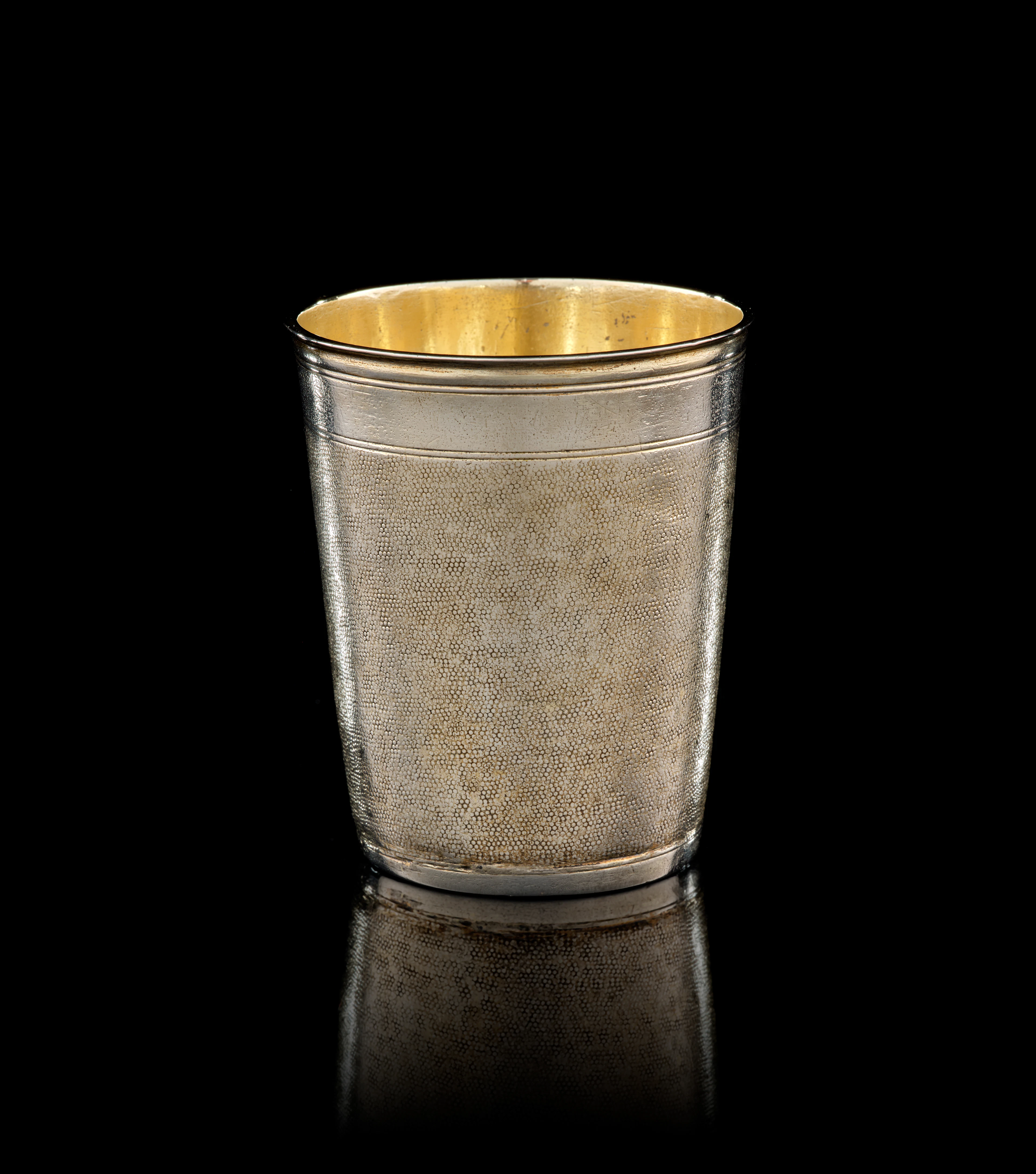 A German silver-gilt snakeskin beaker, Johann Höfler, Nuremberg, 1670-1673