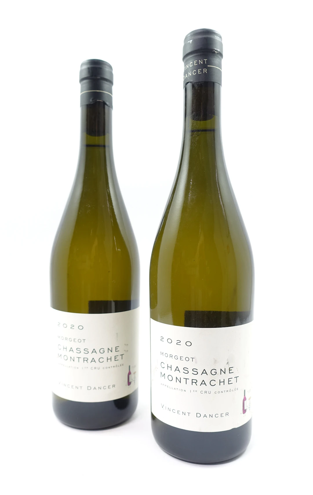 2 bts CHASSAGNE MONTRACHET 2020 (blanc) 1er Cru Morgeot. Vincent Dancer