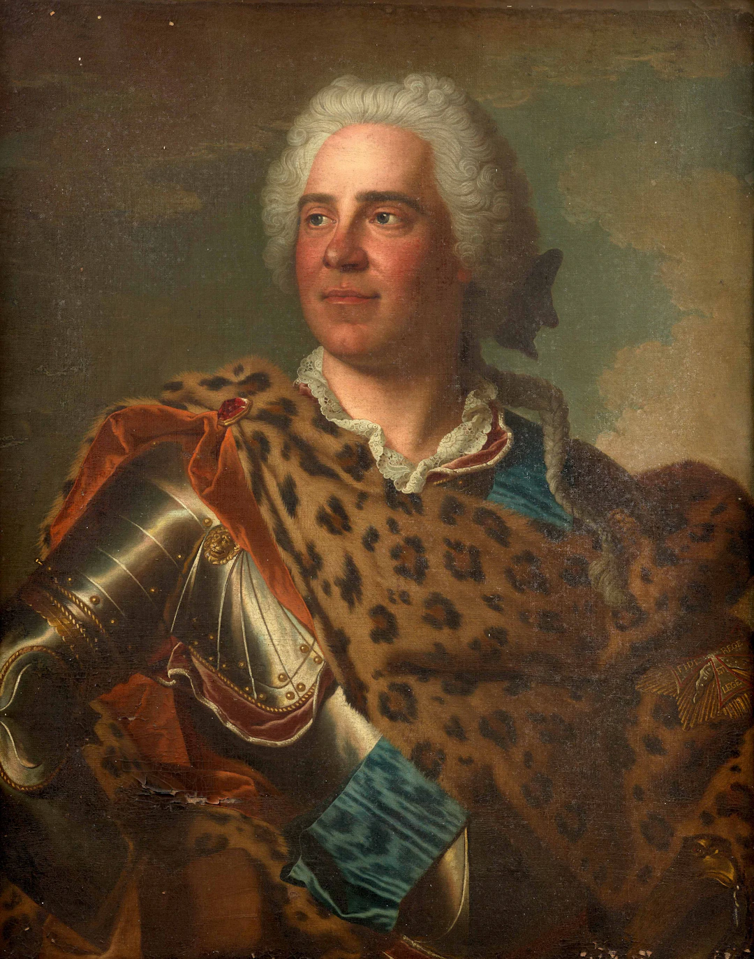 Ecole française du XVIIIe siècle Suiveur de Hyacinthe Rigaud Portrait