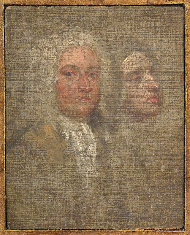 William HOGARTH Londres, 1697–1764 Deux gentilhommes en buste ; études