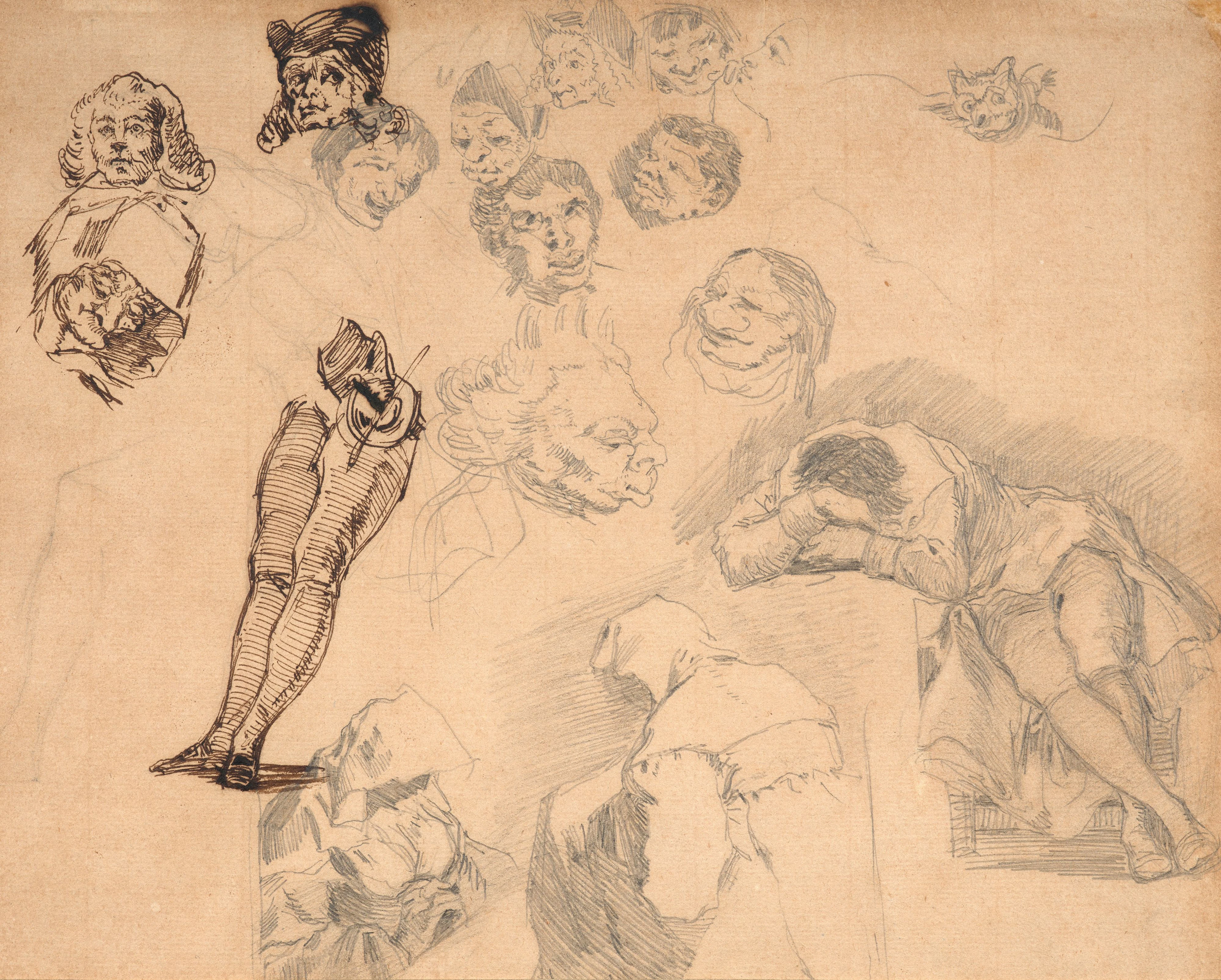 Eugène DELACROIX Charenton-Saint-Maurice, 1798 - Paris, 1863 Feuille