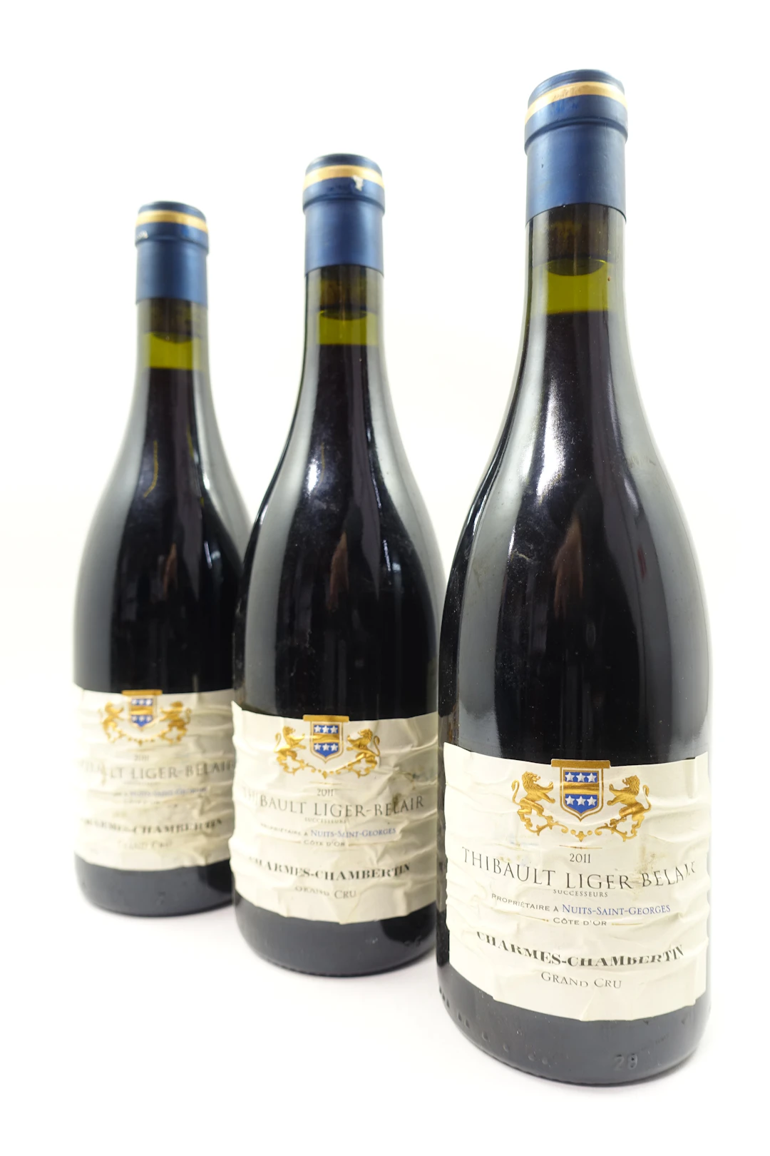 3 bts CHARMES CHAMBERTIN 2011 Grand Cru. Thibault Liger Belair