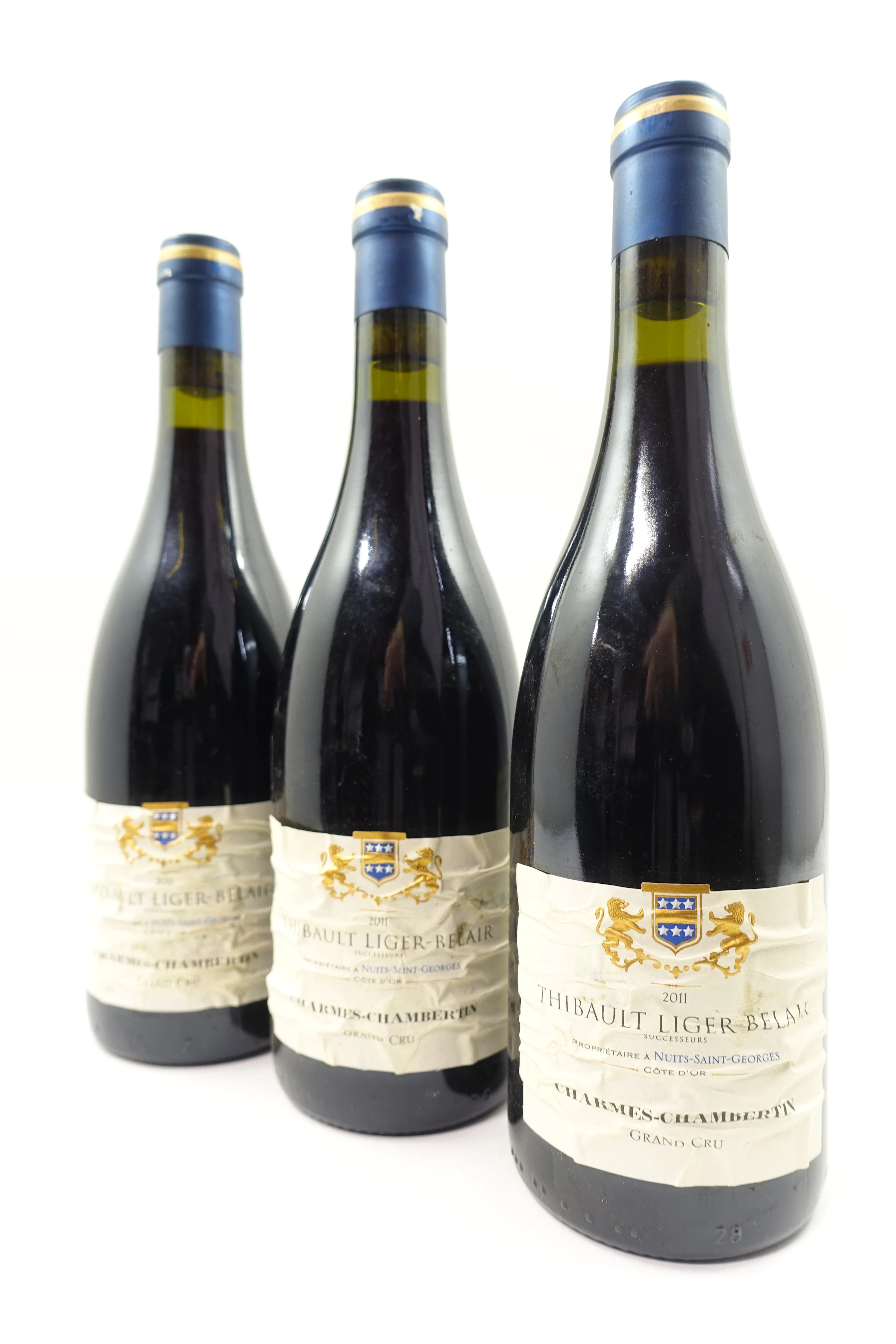 3 bts CHARMES CHAMBERTIN 2011 Grand Cru. Thibault Liger Belair