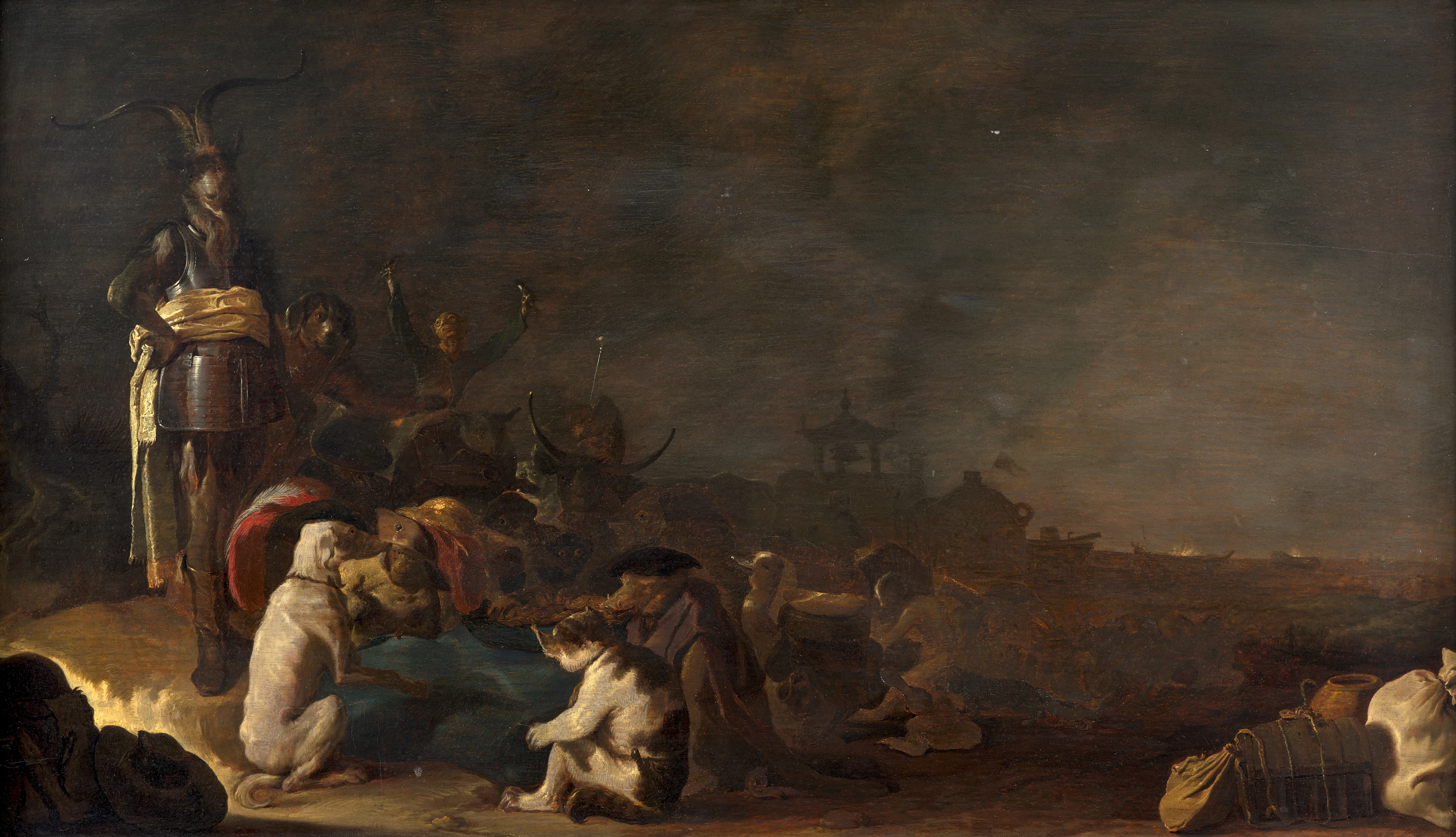 Cornelis SAFTLEVEN Gorinchem, 1607 – Rotterdam, 1681 Scène de sabbat