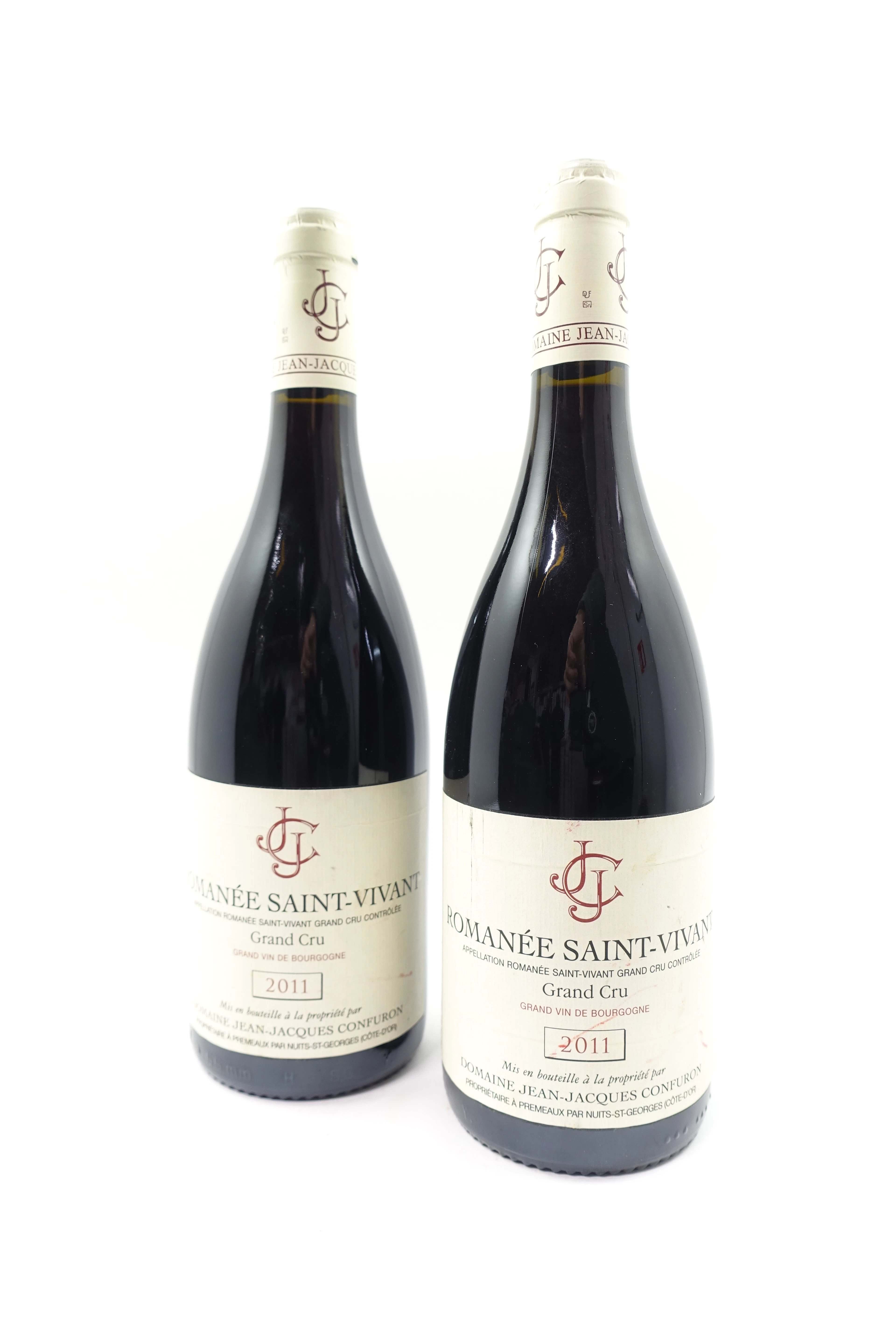 2 bts ROMANEE SAINT VIVANT 2011 Grand Cru. Domaine Jean-Jacques Confuron